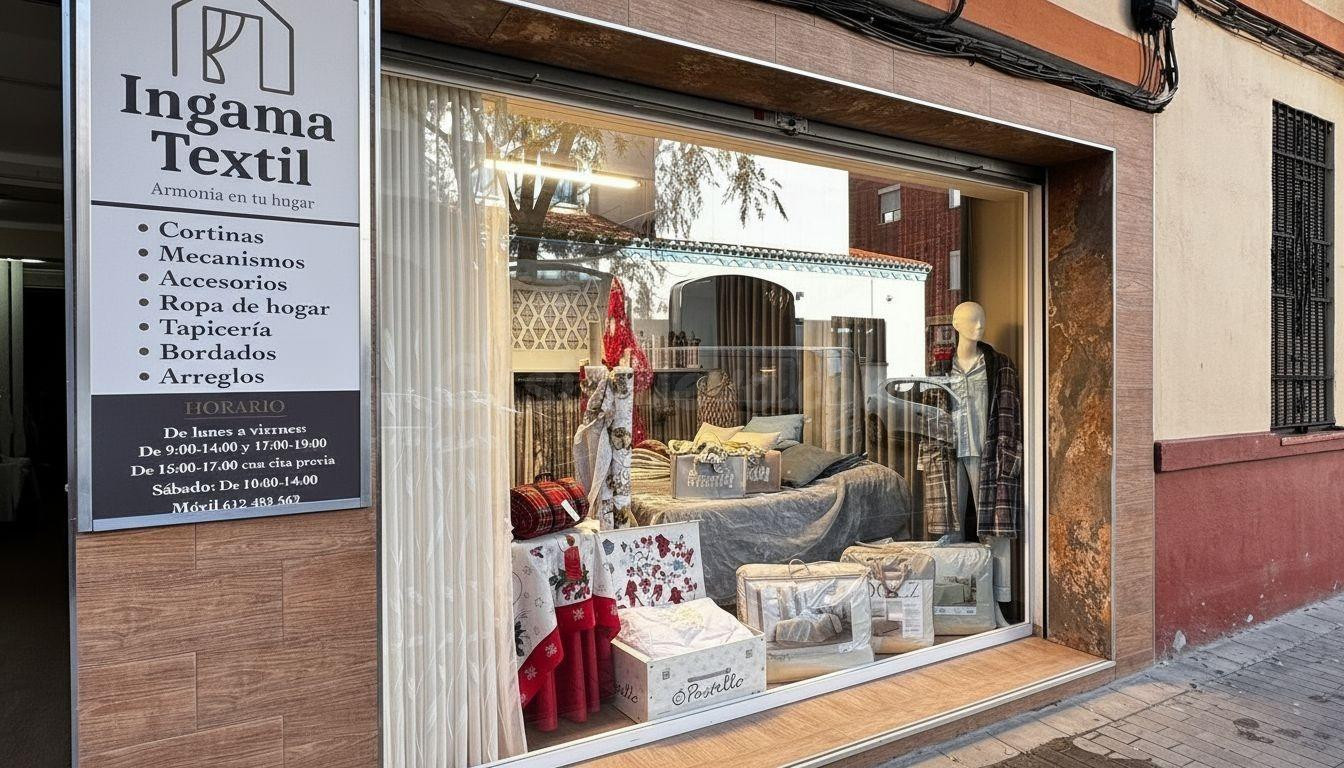 TRASPASO DE TIENDA DE CORTINAS, ROPA DE CAMA Y TEXTIL DEL HO
