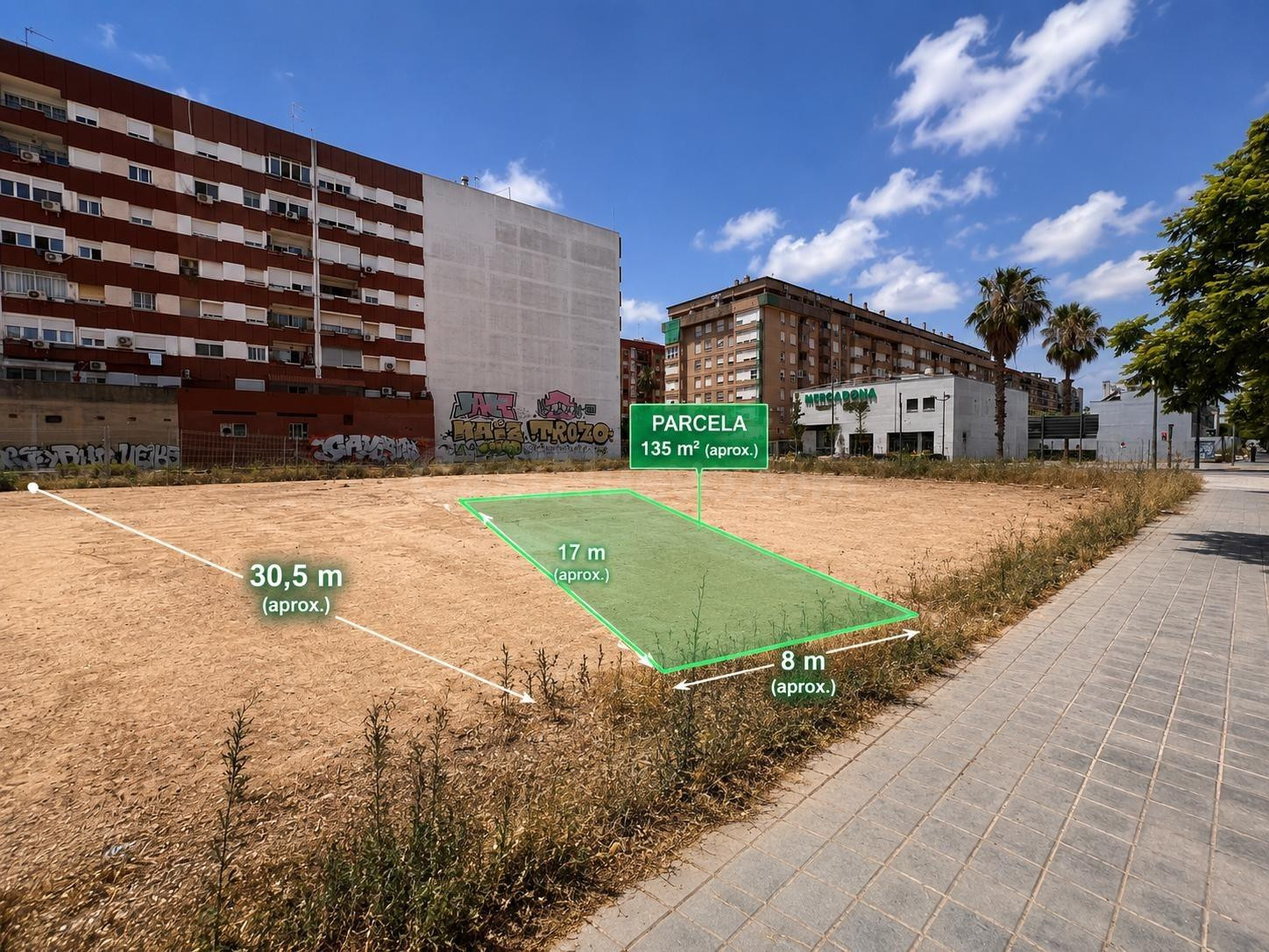 EXCELENTE OPORTUNIDAD PARCELA EN MALILLA MAYOR PROYECCIÓN DE