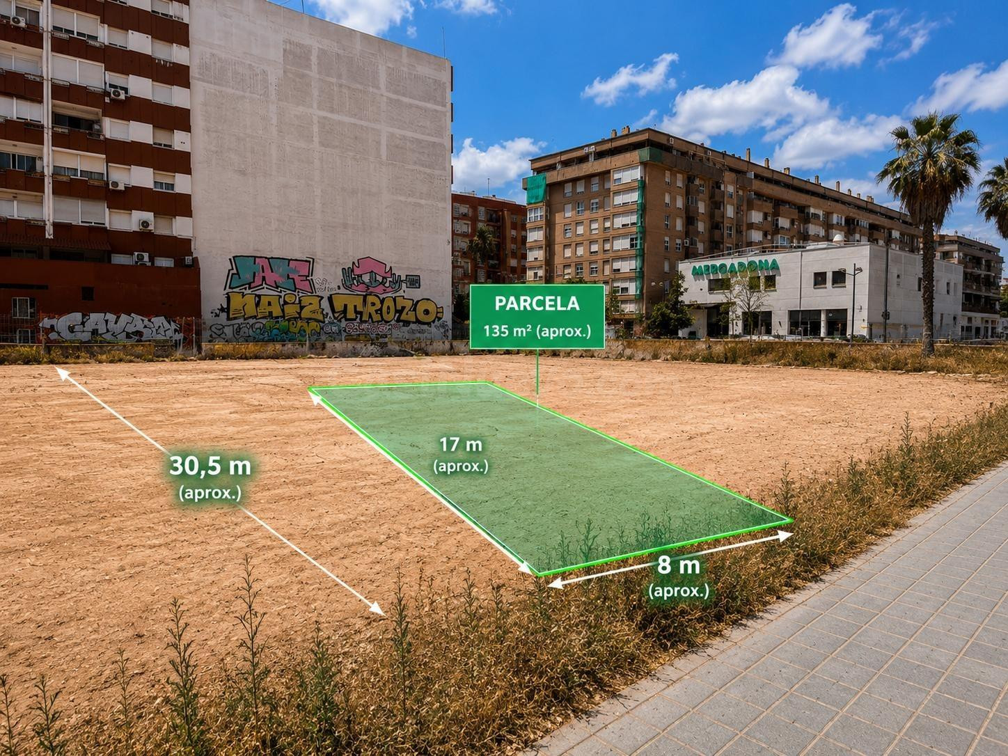 EXCELENTE OPORTUNIDAD PARCELA EN MALILLA MAYOR PROYECCIÓN DE - foto 2