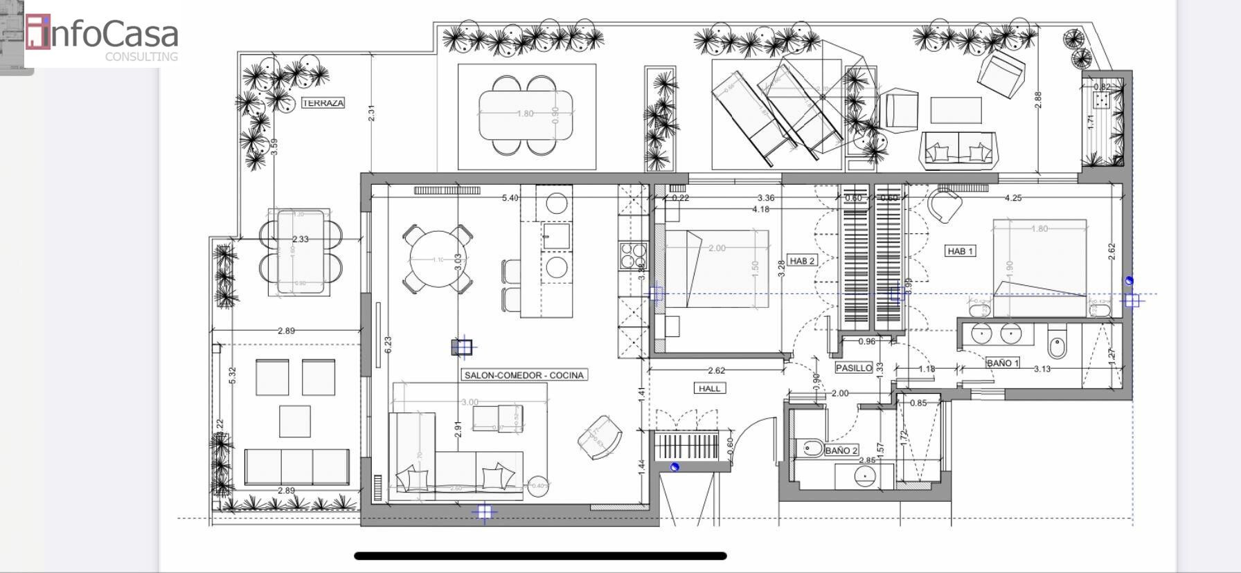 Ático 2 habitaciones 136m² en venta - Castellana