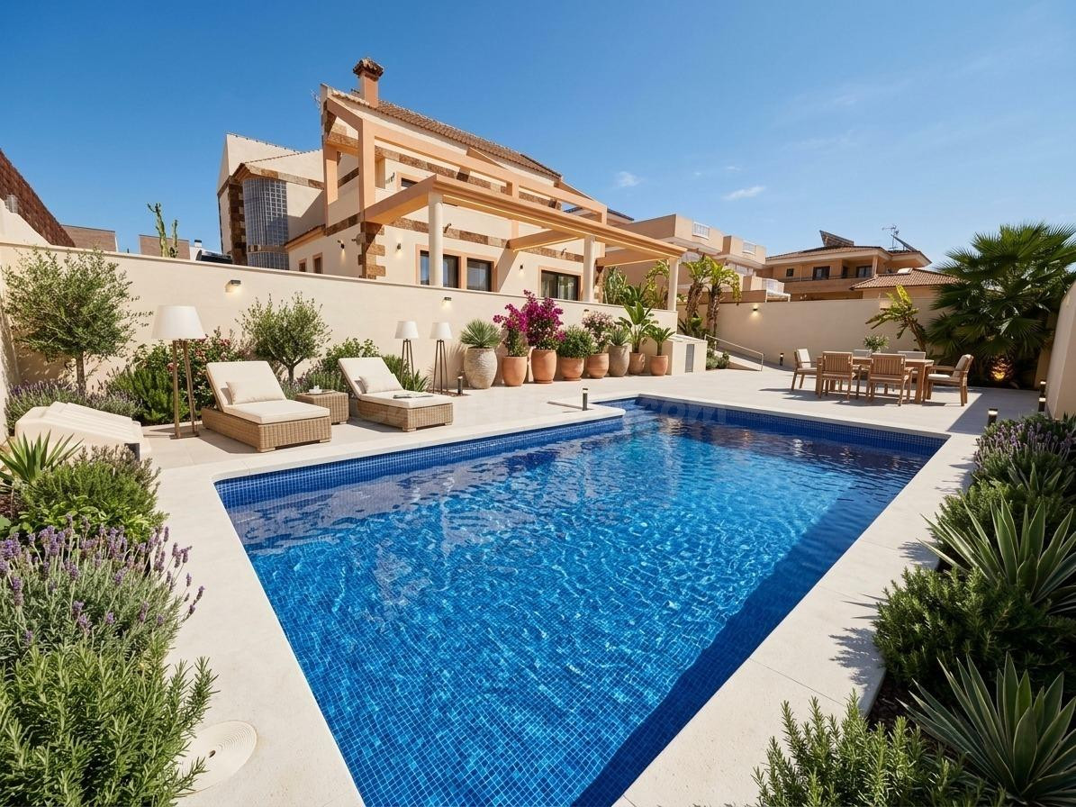 CHALET INDEPENDIENTE CON PISCINA PRIVADA, 813 m2 DE PARCELA Y 451 m2 CONSTRUIDOS