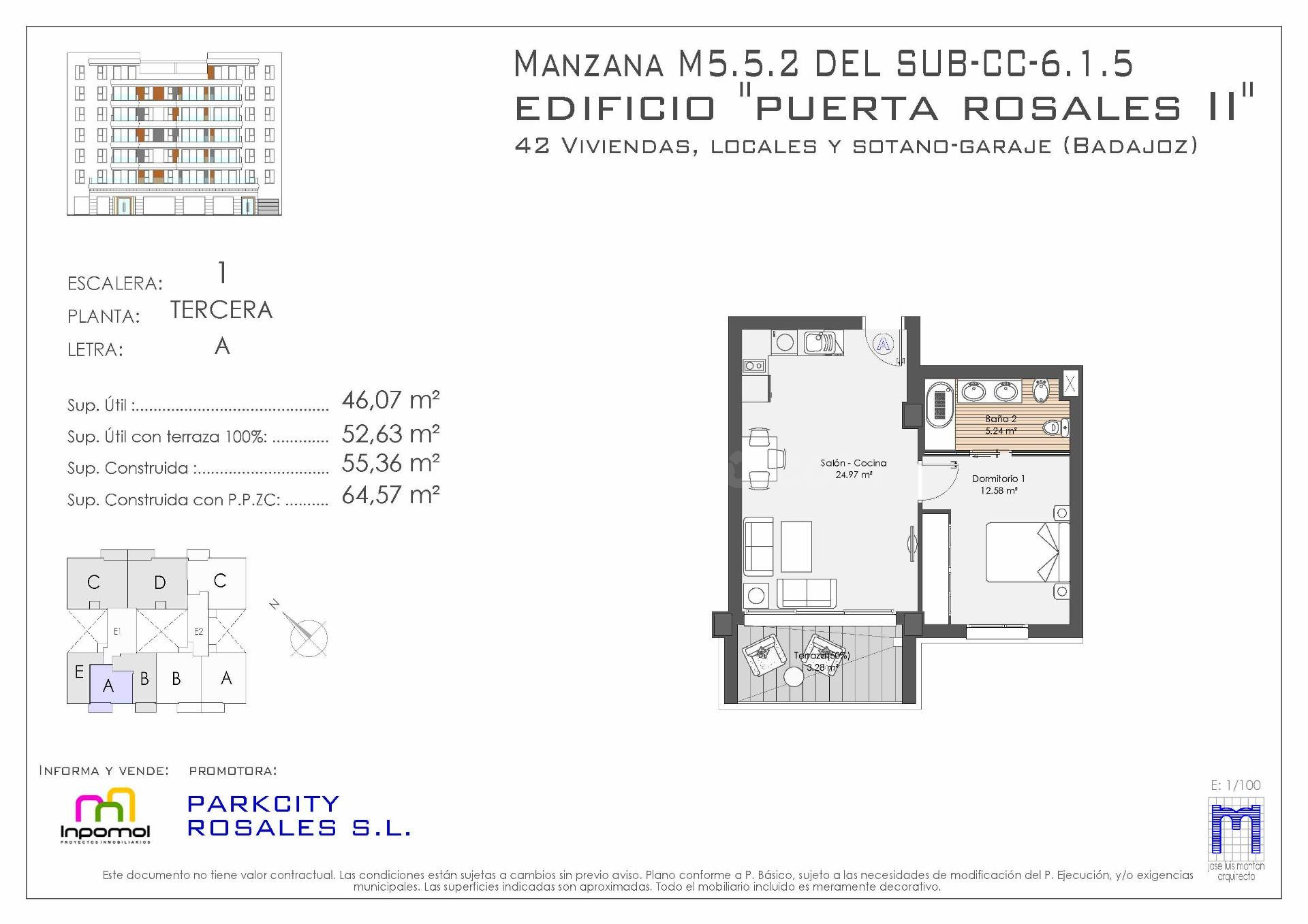 ¡¡¡ACOGEDOR APARTAMENTO EN EDIFICIO PUERTA ROSALES 2!!! DIST - foto 2