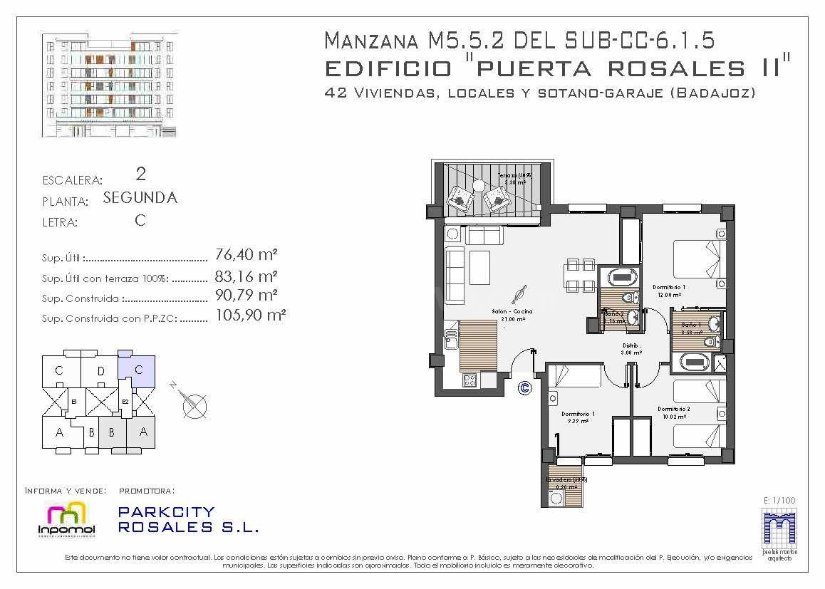¡¡LA CALIDEZ QUE BUSCABAS!! PISO DE 3 DORMITORIOS CON TERRAZ - foto 2