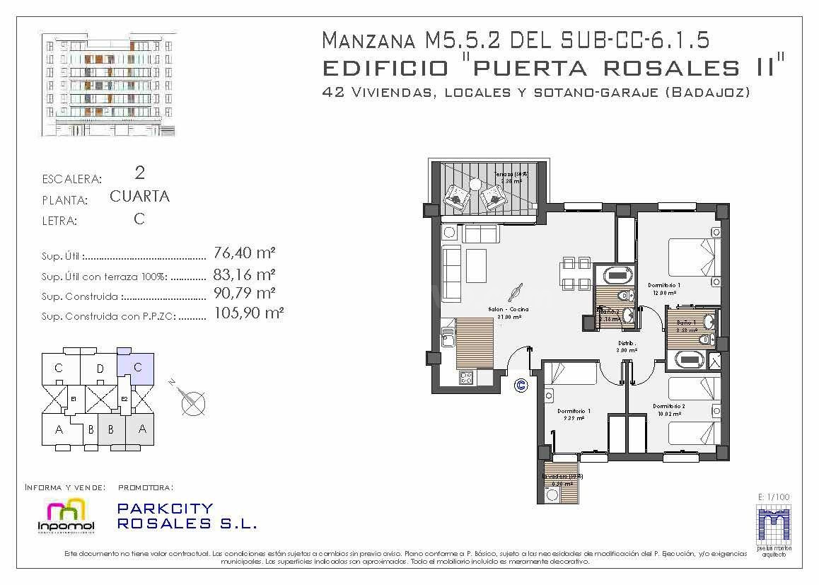¡¡LA CALIDEZ QUE BUSCABAS!! PISO DE 3 DORMITORIOS CON TERRAZ - foto 2