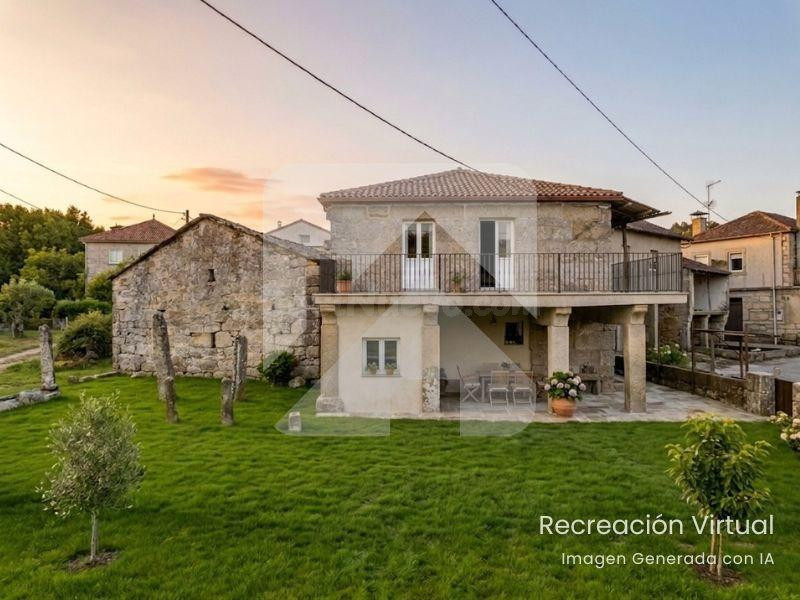 Casa de piedra con encanto junto al Camino de la Plata, muy próxima a San Cristovo de Cea.