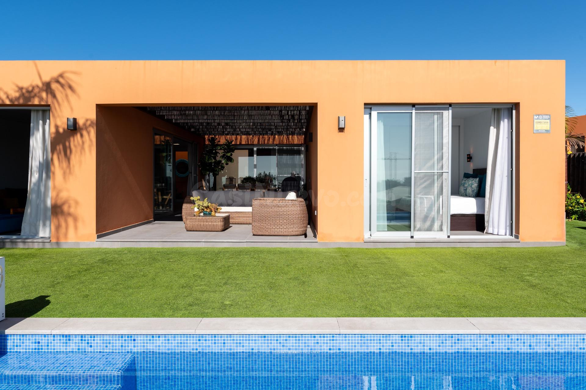 Casa con piscina y preciosas vistas al golf en Salobre Golf - foto 5