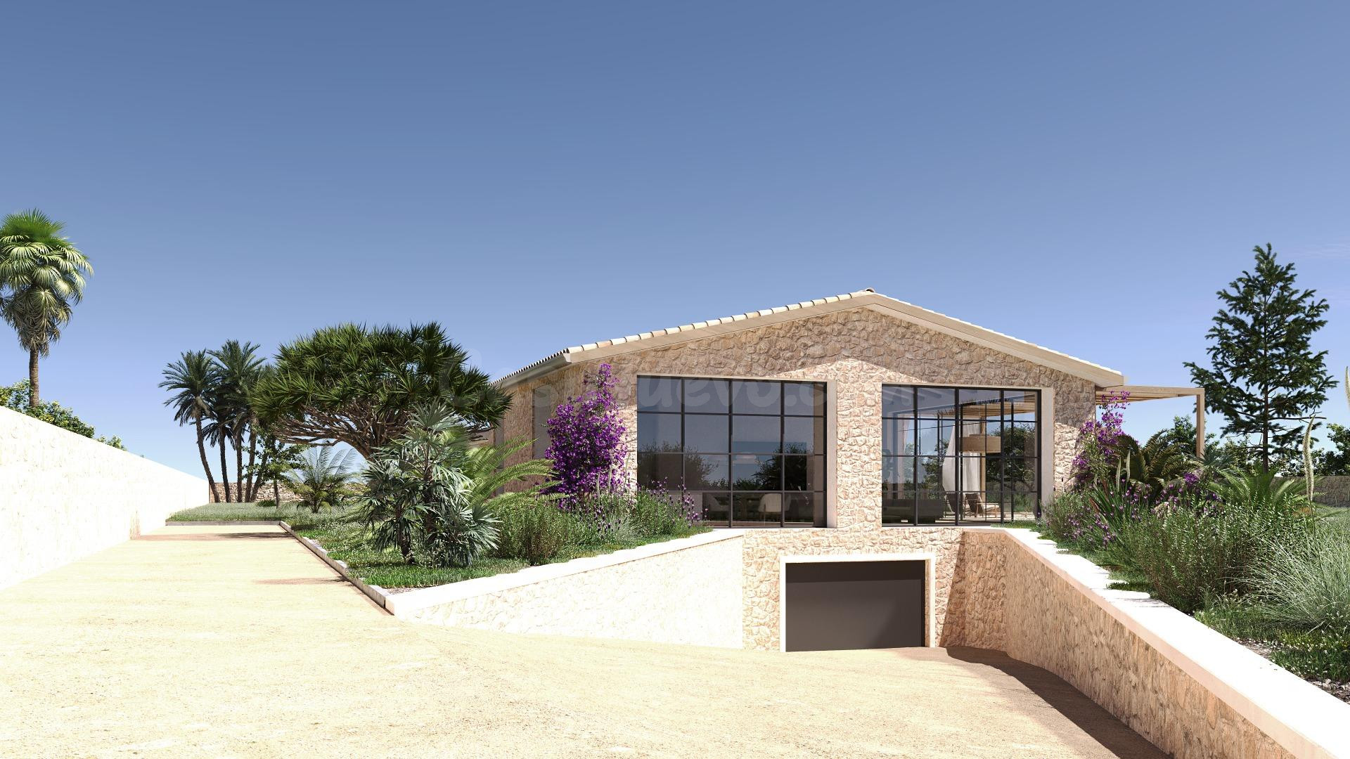 Espectacular proyecto de unifamiliar rústica con piscina en  - foto 3