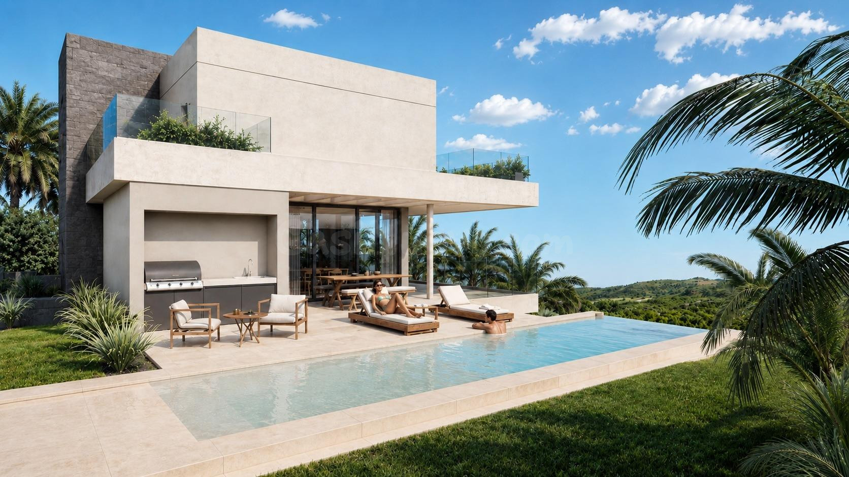 VILLA DE LUJO - OBRA NUEVA - MALAGA - MIJAS COSTA - Urb. La  - foto 4
