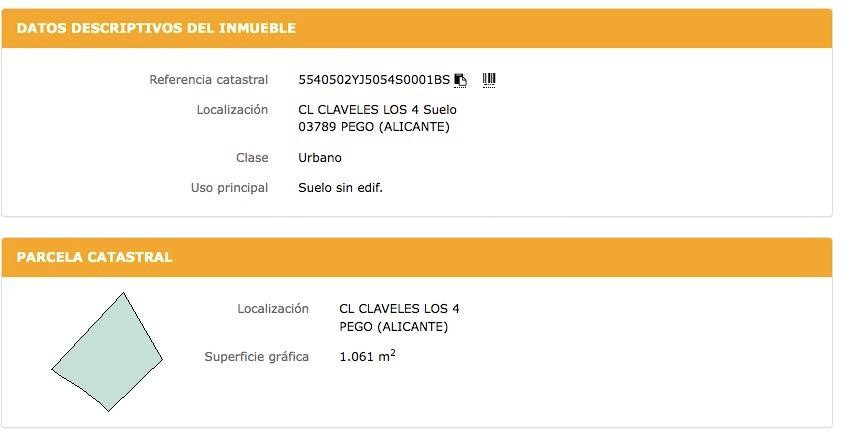 Suelo urbano residencial en Montepego. Av. De Pego Y Calle/Claveles, Varias Parcelas.
