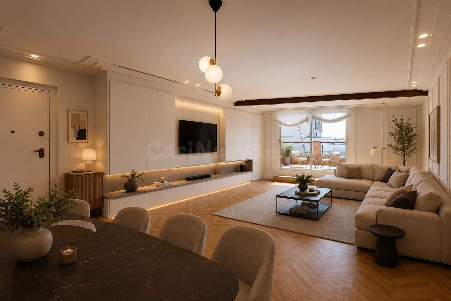 PISO DE LUJO Y DISEÑO CON TERRAZA ESPECTACULAR Y TRASTERO EN