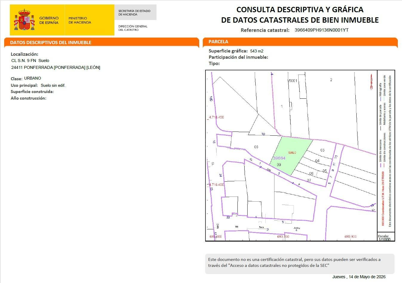 Solar Urbano de Oportunidad en Fuentesnuevas - foto 3