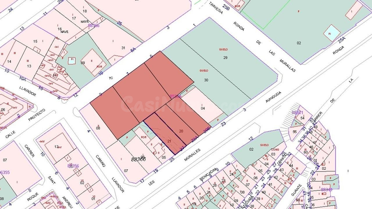 LOTE DE SOLARES AL LADO DEL CASTILLO DE DENIA. SIN COMISIÓN 