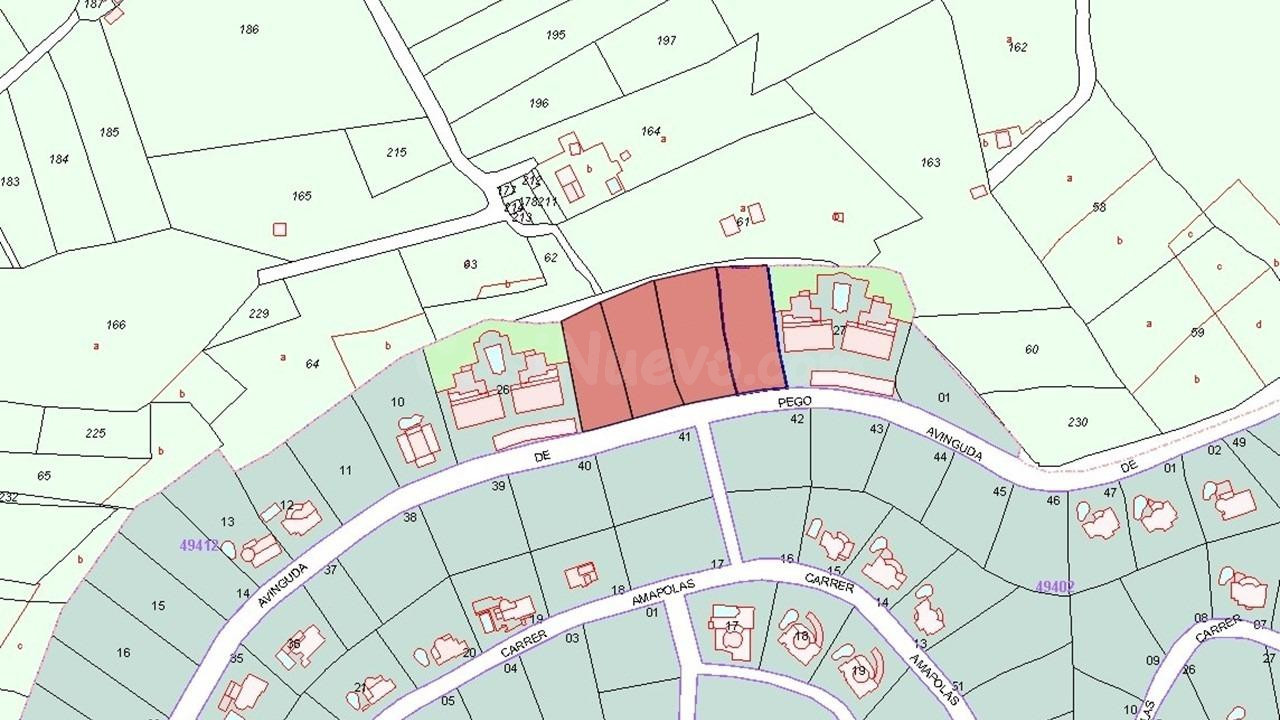LOTE PARCELAS URBANAS EN PEGO. SIN COMISIÓN DE AGENCIA