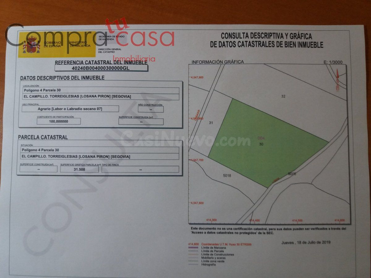 PARCELAS RÚSTICAS EN LOSANA DE PIRÓN
