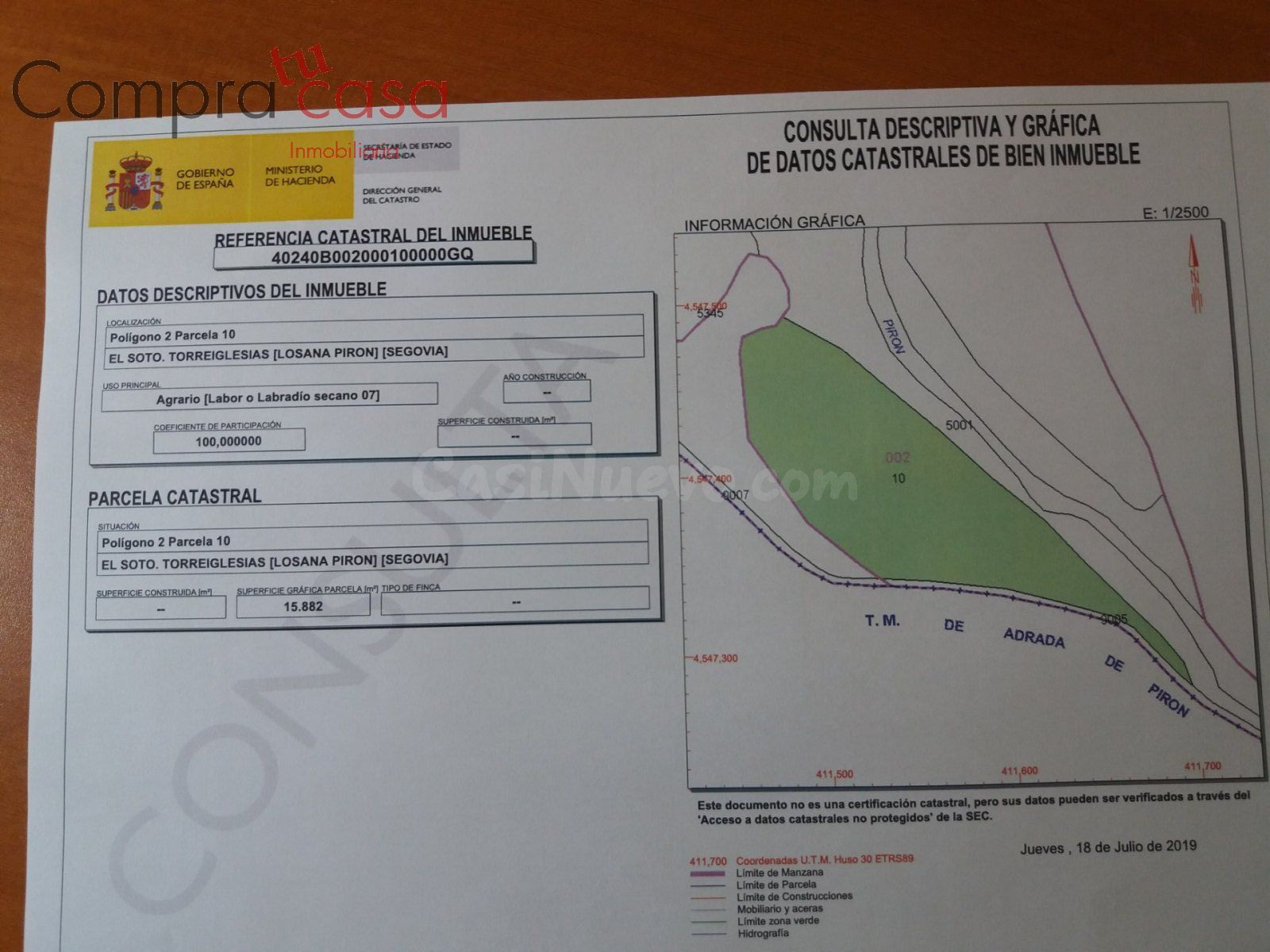 PARCELAS RÚSTICAS EN LOSANA DE PIRÓN - foto 2