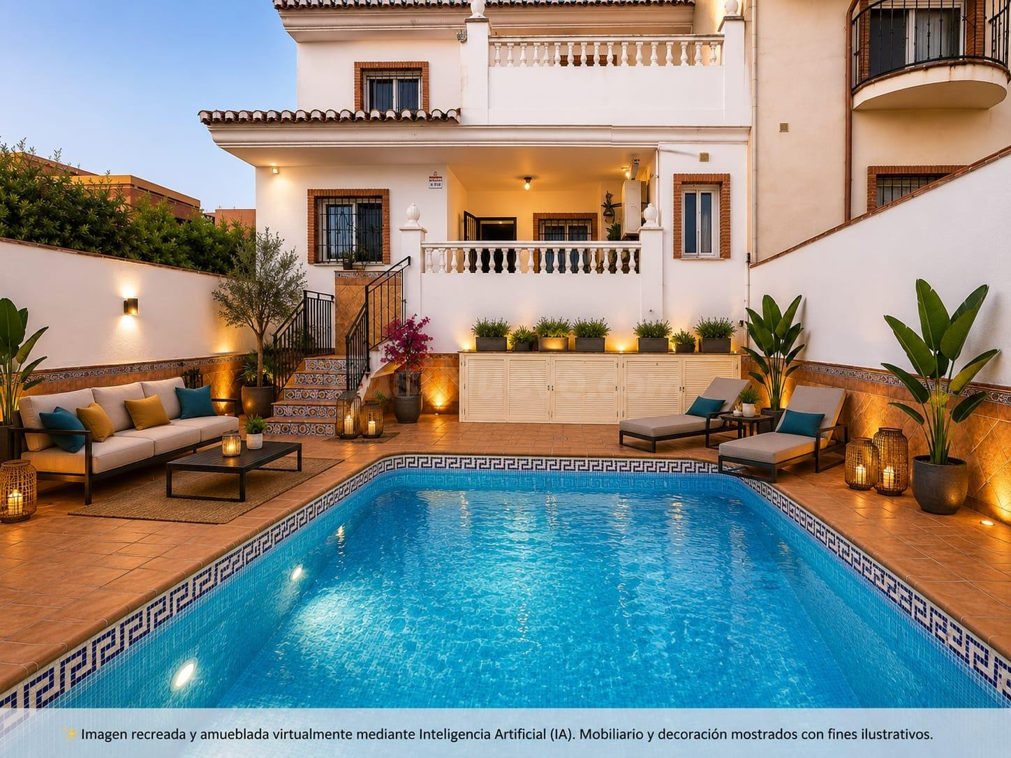 Magnífica Casa Pareada en Hijar con Piscina Privada y Amplio Sótano