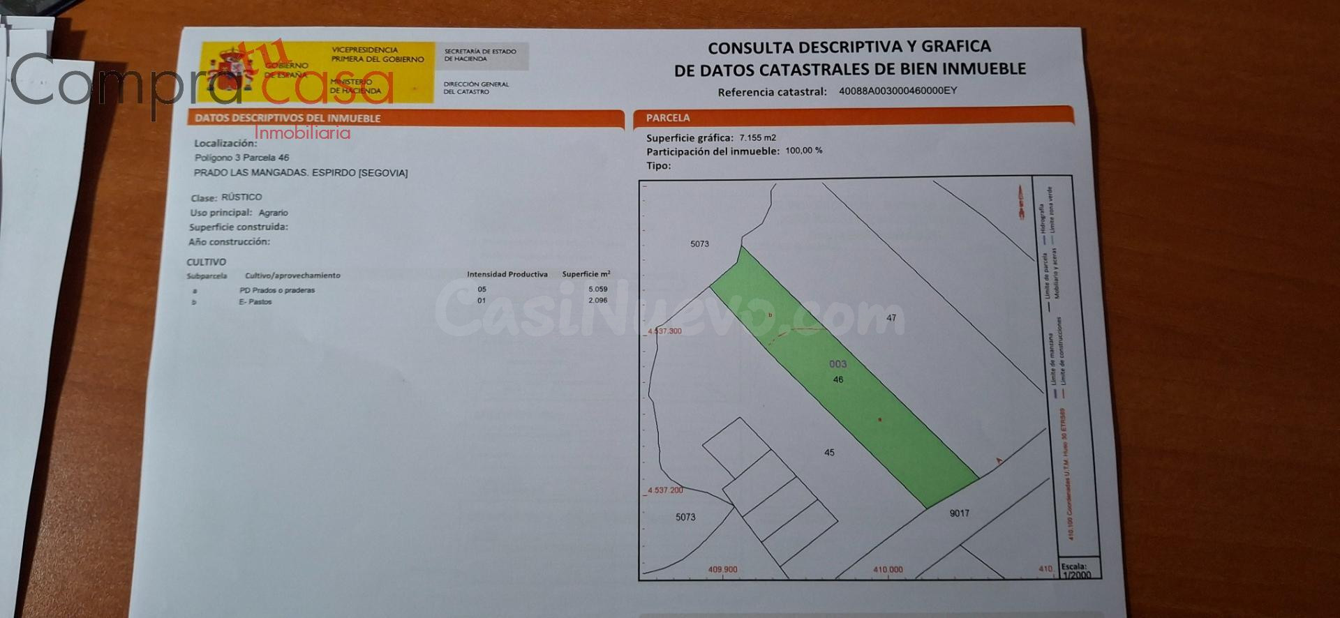 VENTA de PARCELA en ESPIRDO.SEGOVIA - foto 2
