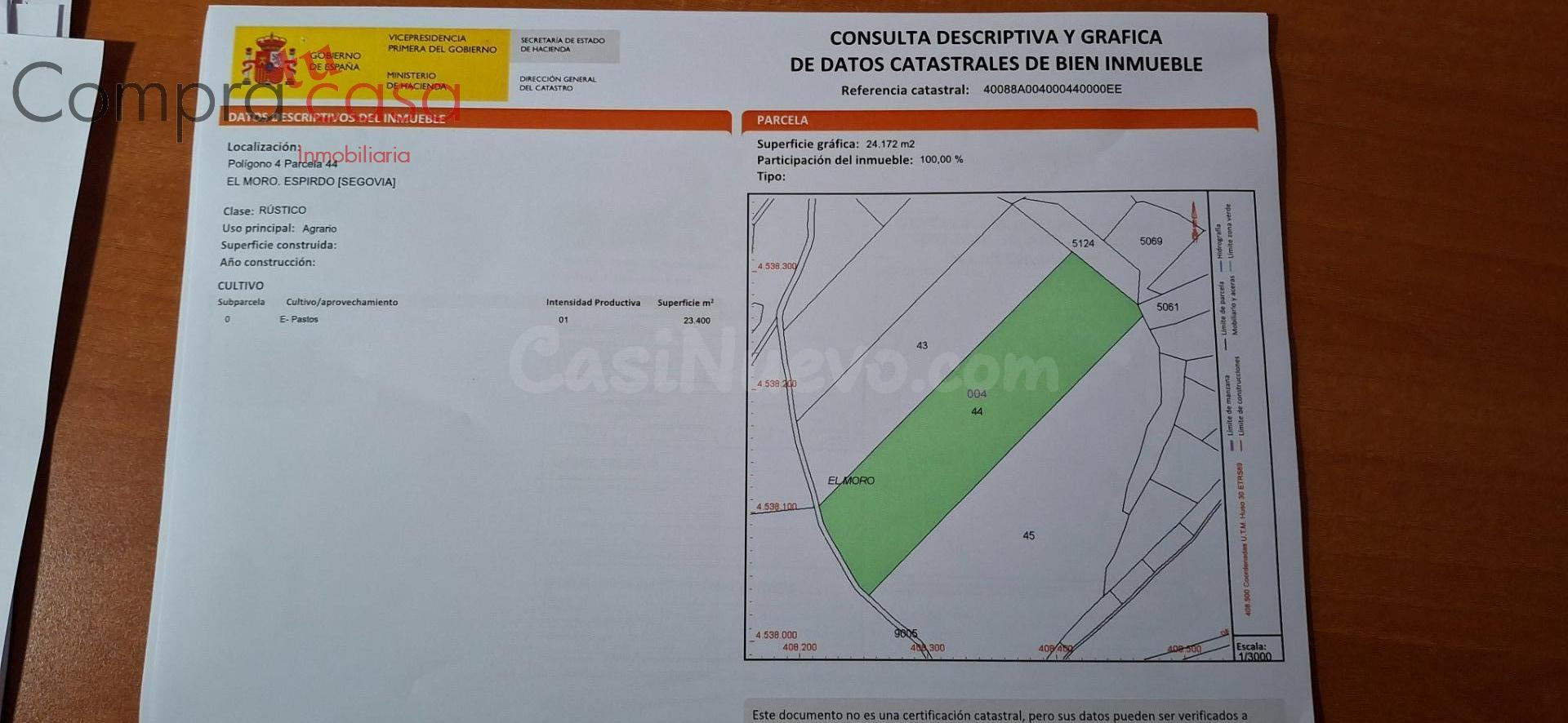 VENTA de PARCELA en ESPIRDO. - foto 2