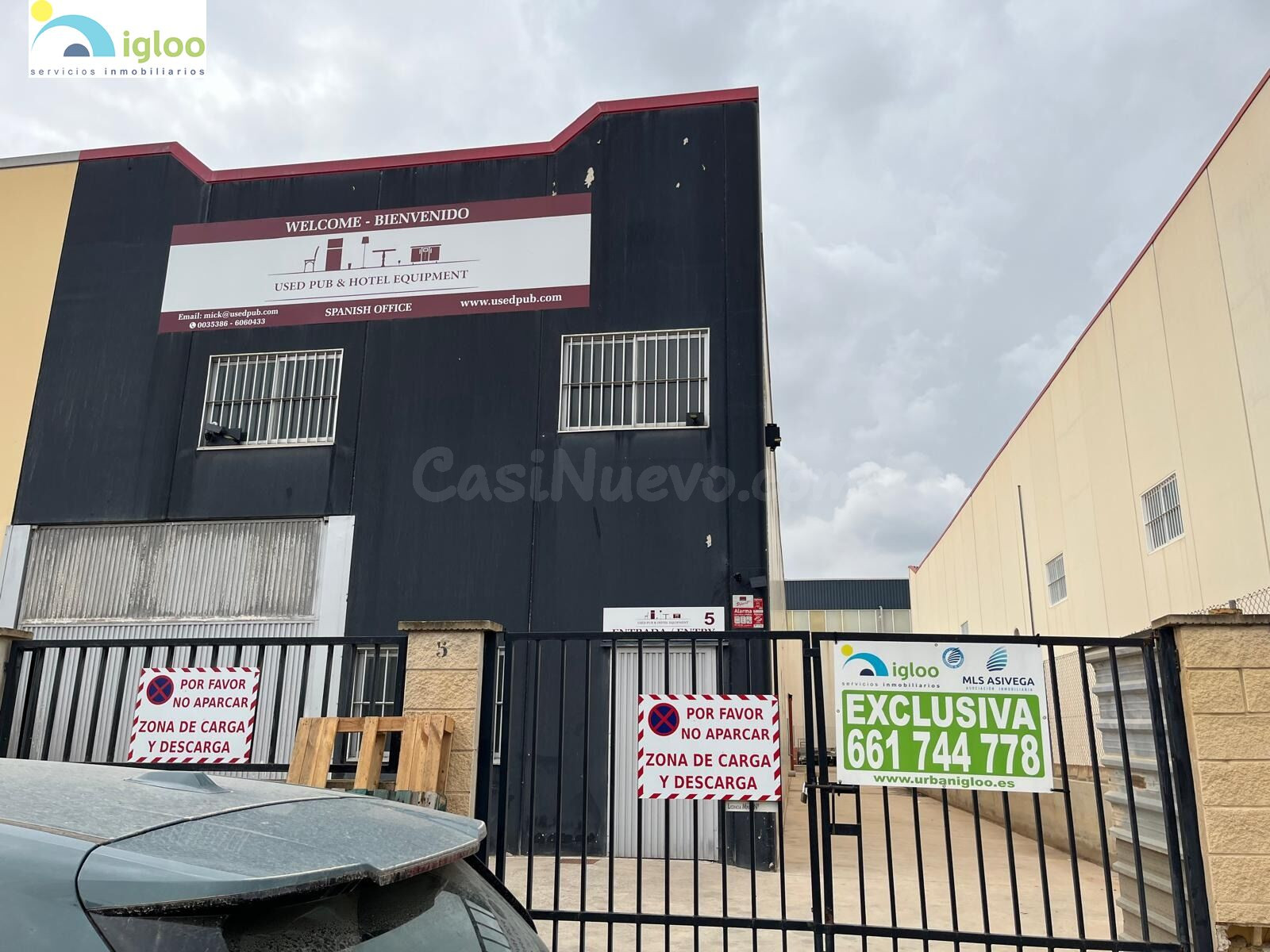 Nave Almoradi Pol. Maromas 400 m2 + altillo 150 m2