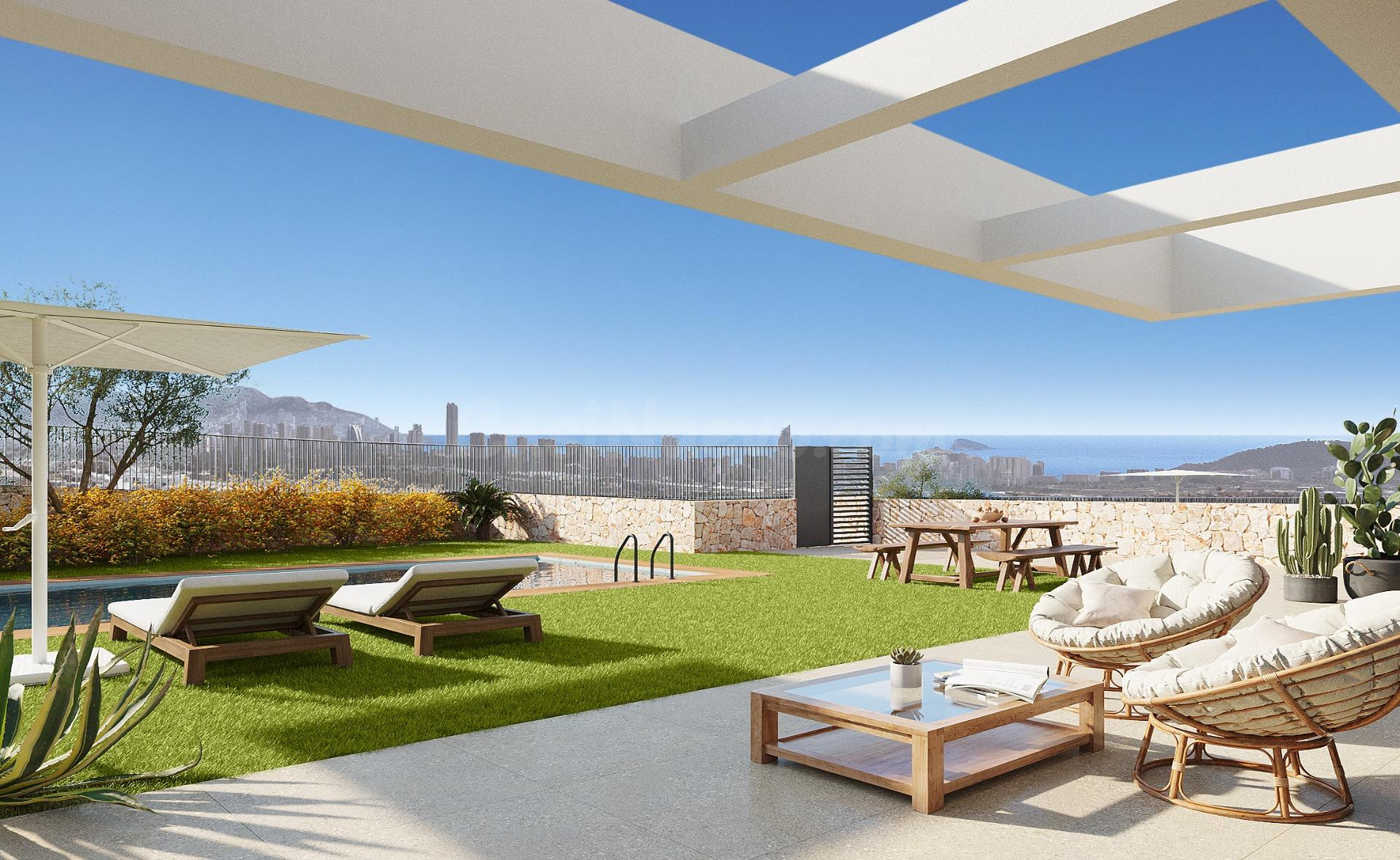 Villa independiente en Balcon de Finestrat de excelente construcción