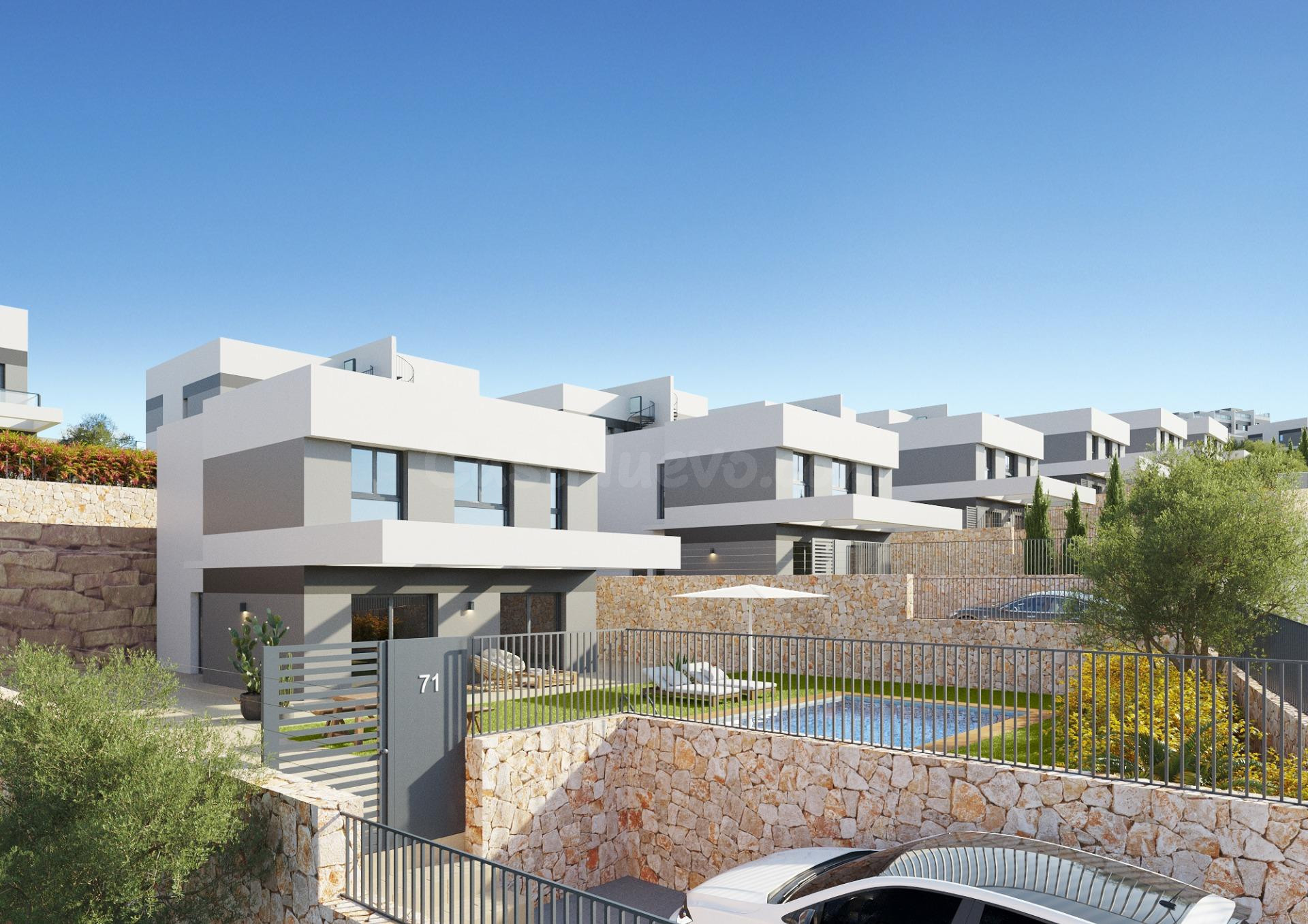 Villa independiente en Balcon de Finestrat de excelente construcción - foto 2