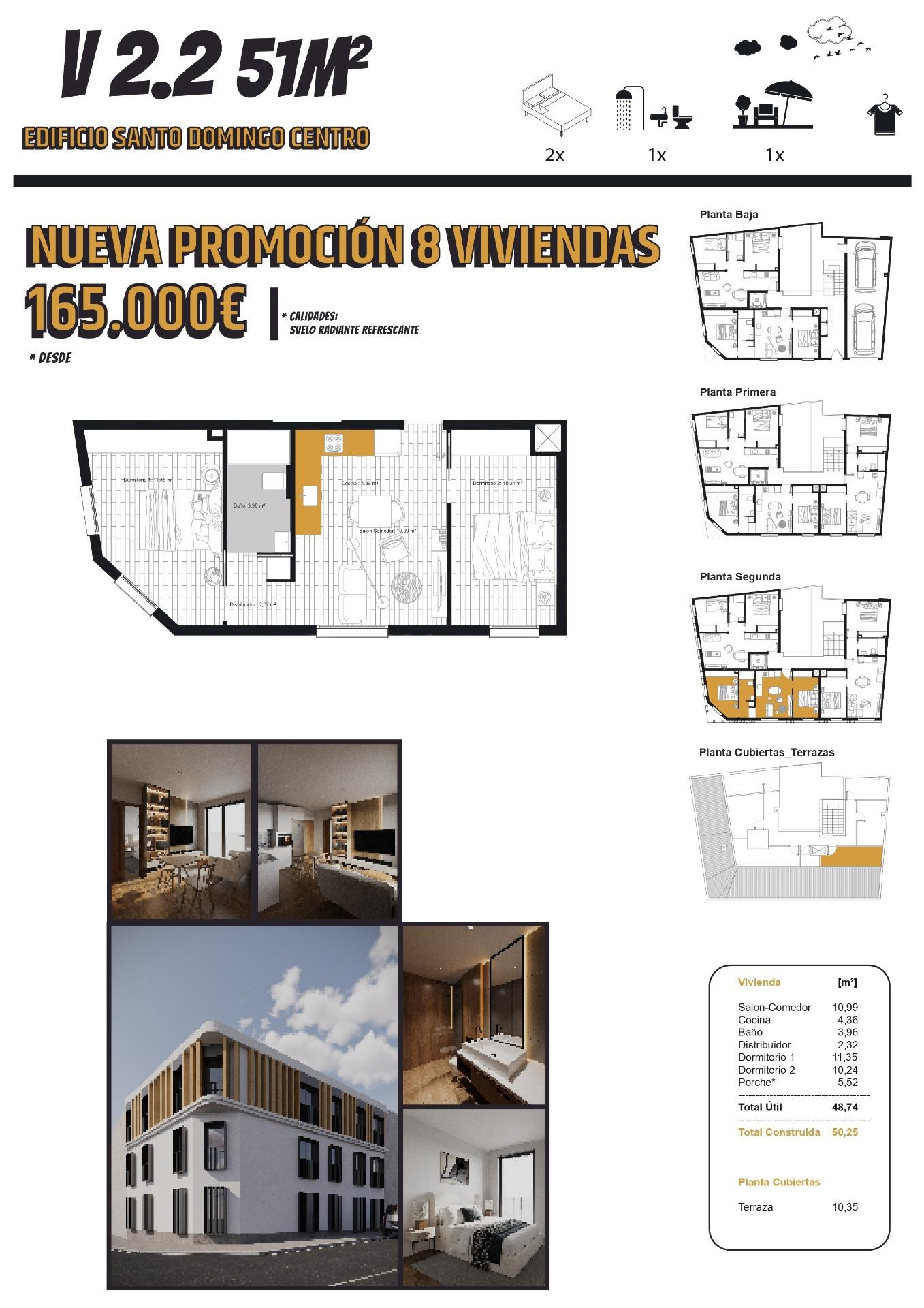 PROMOCIÓN OBRA NUEVA EN LA CALLE SANTO DOMINGO