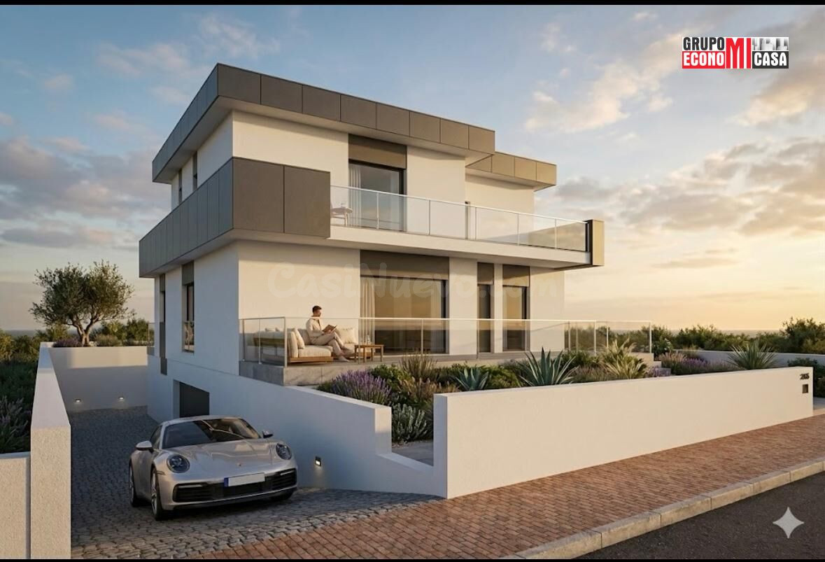 Exclusiva villa de obra nueva en La Alcayna: diseño, amplitu
