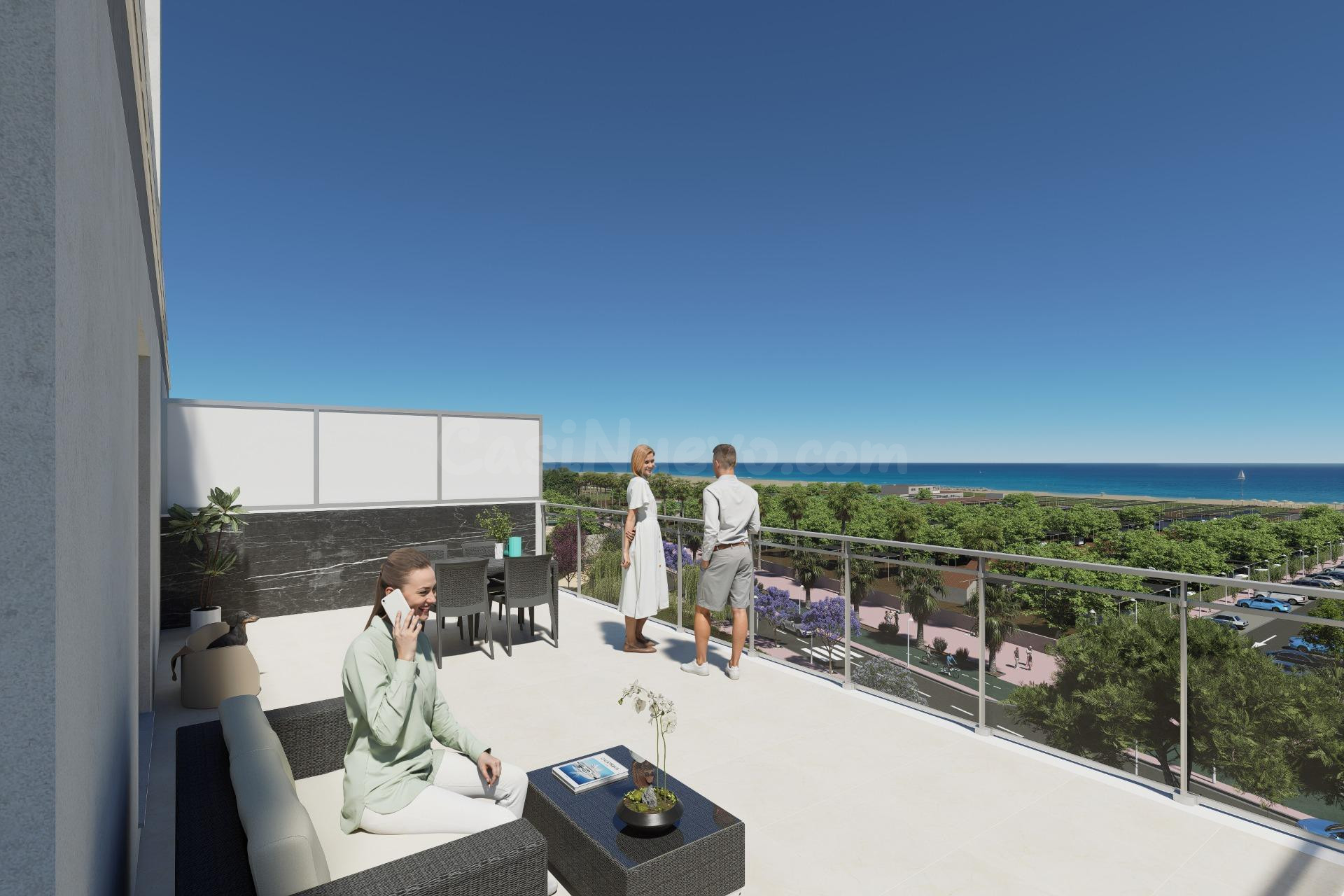 APARTAMENTO DE DOS DORMITORIOS EN PRIMERA LINEA EN TORRE LA  - foto 4