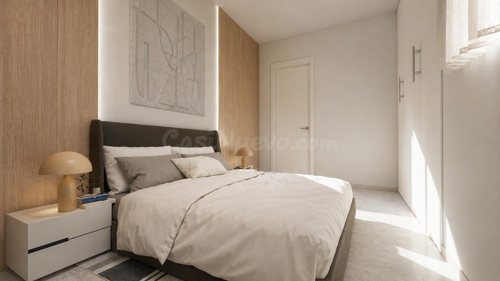 PISO DE UN DORMITORIO DE OBRA NUEVA EN BURRIANA - foto 4