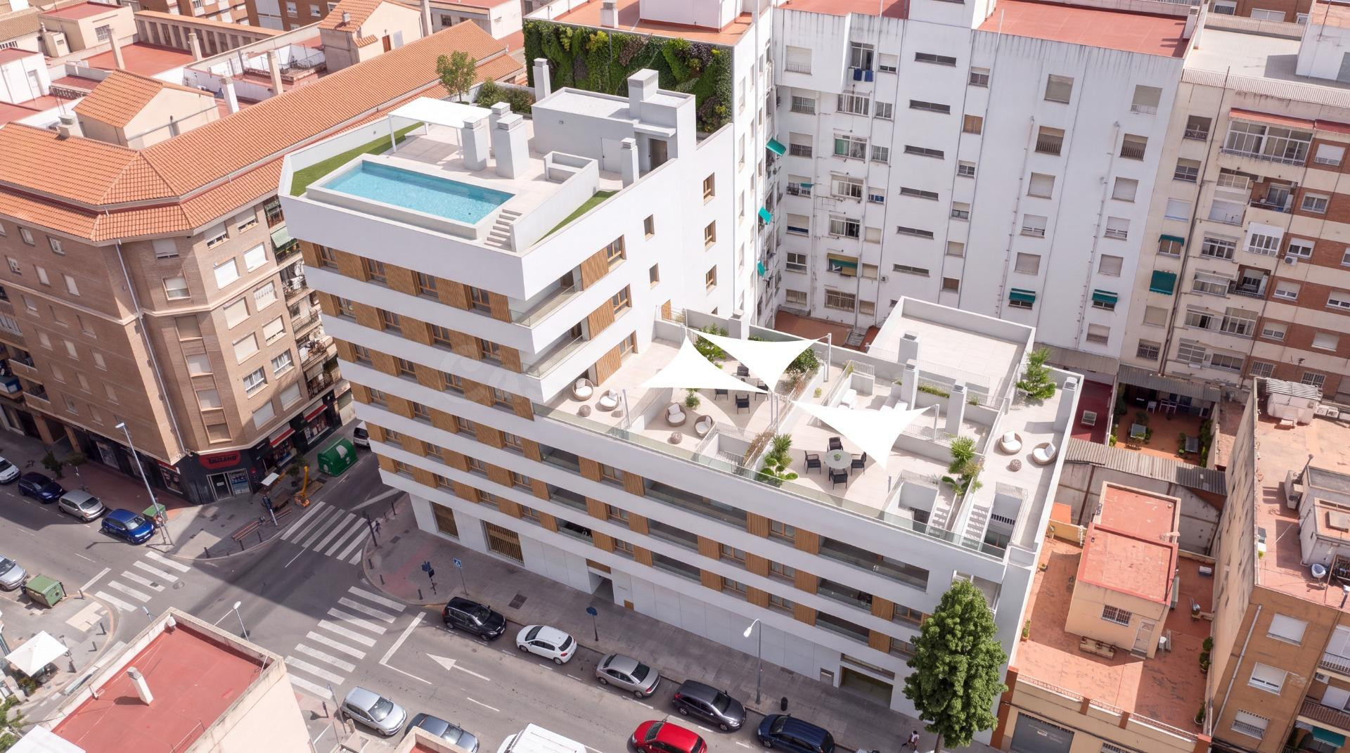 PROYECTO DE OBRA NUEVA MODERNO Y MUY LUMINOSO EN ZONA HOSPITAL PROVINCIAL