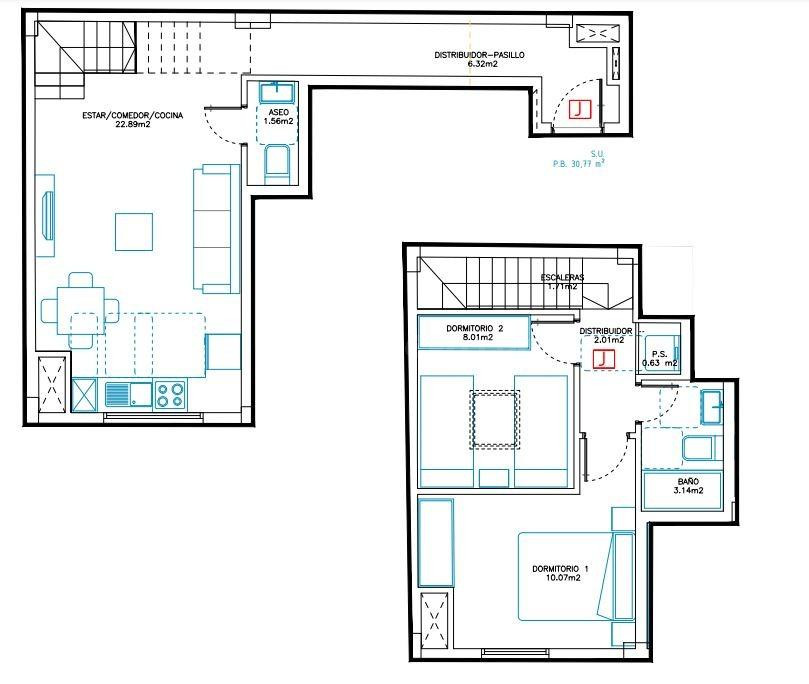 Ático Dúplex 2 habitaciones 66m² en venta - Mesa y López - foto 4