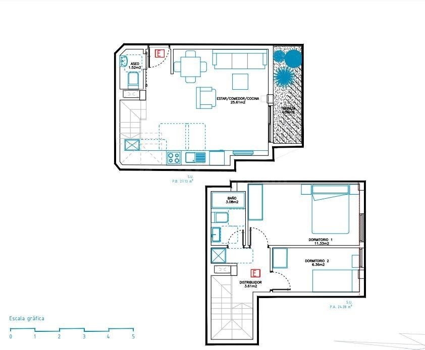 Dúplex 2 habitaciones 51m² en venta - Mesa y López - foto 2