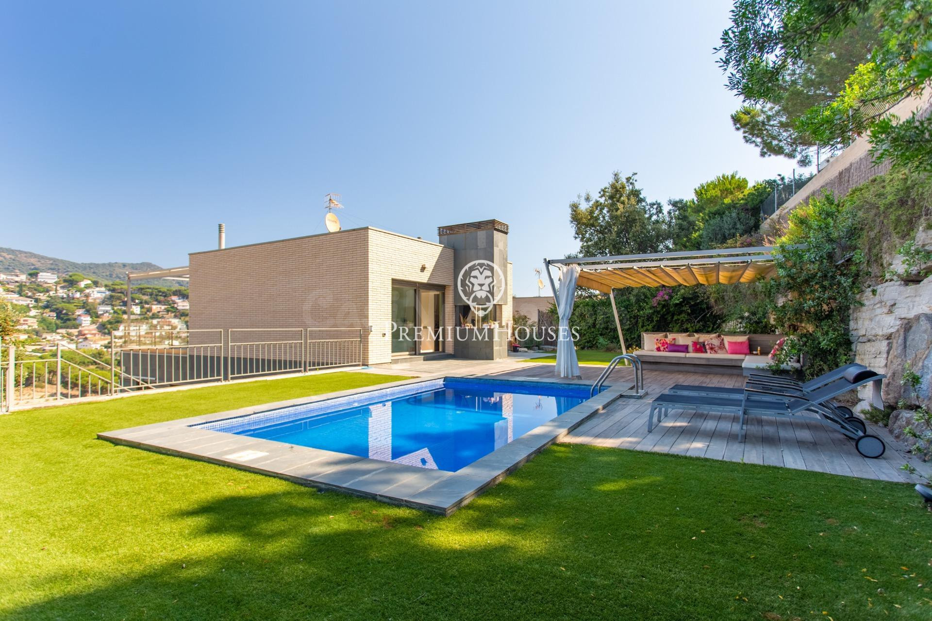 Magnífica vivienda en venta con piscina en Alella