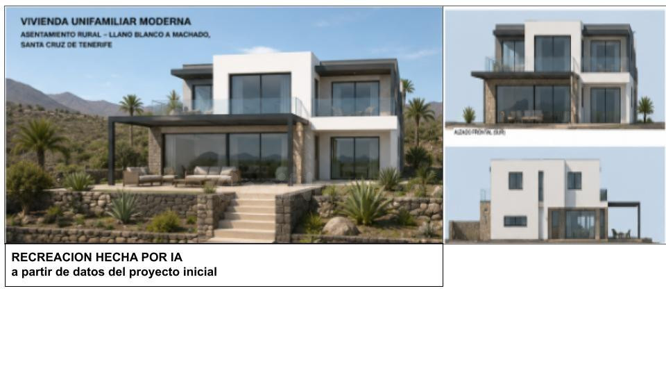 Parcela de 621 m2 Ctra.Llano Blanco-Machado, con proyecto de - foto 2