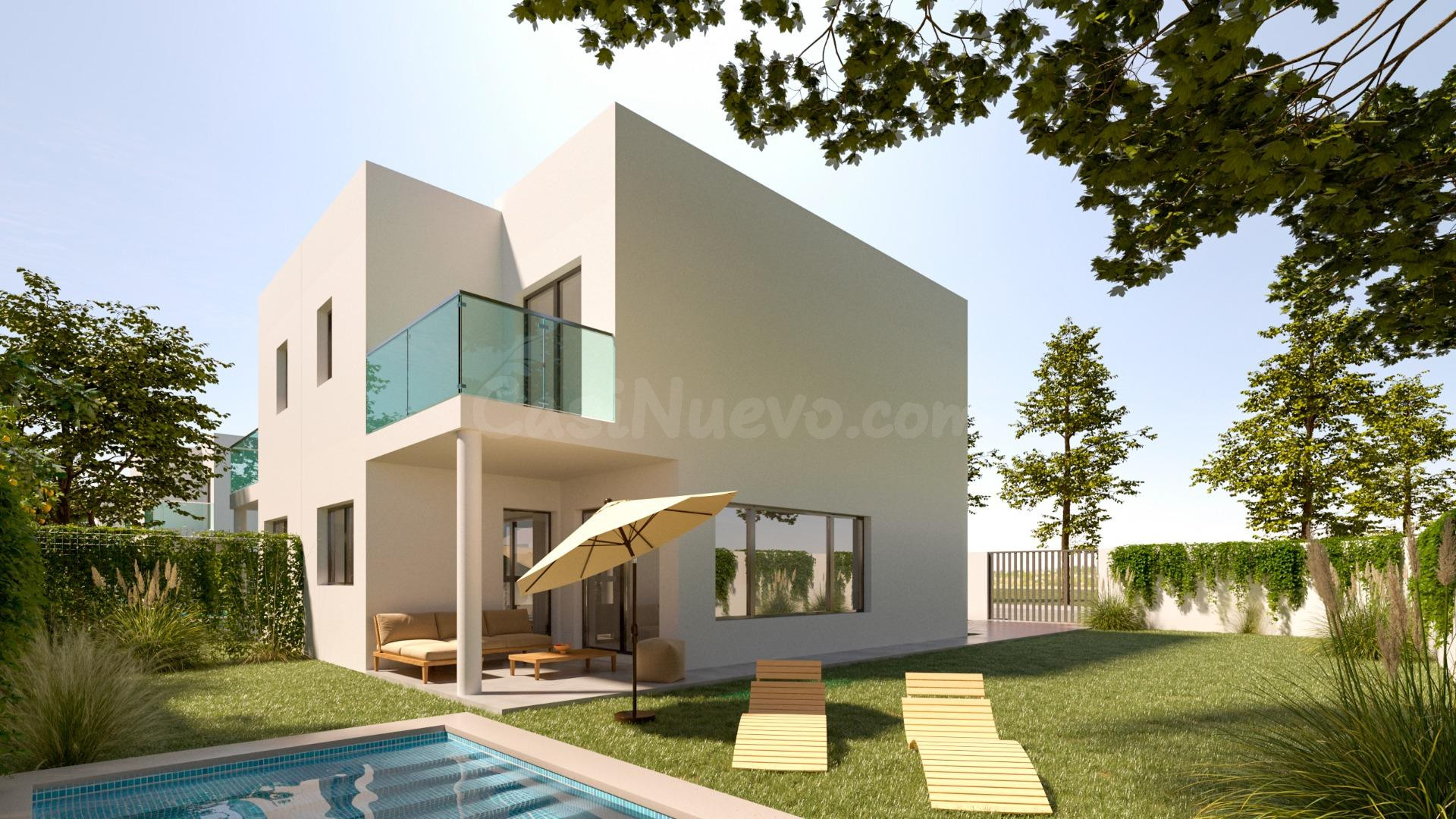 VENTA DE CHALET PAREADOS CON PISCINA POZO DE GUADALAJARA - foto 5