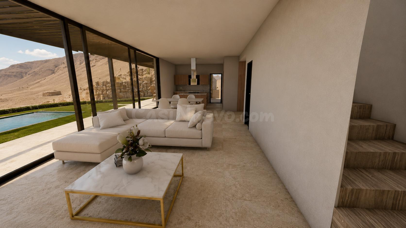 Parcela con proyecto de villa de diseño con vistas al mar y  - foto 4