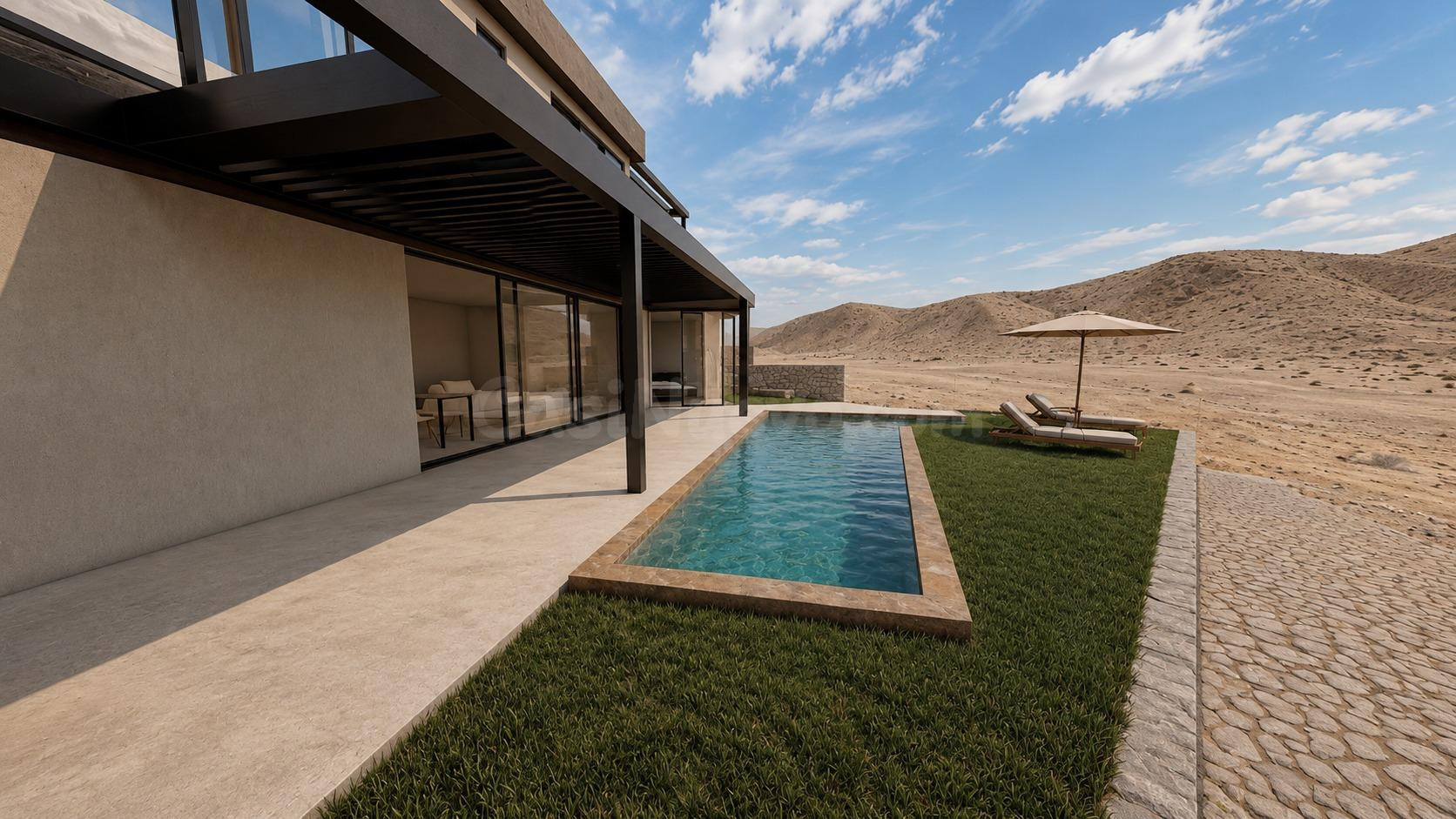 Parcela con proyecto de villa de diseño con vistas al mar y  - foto 5