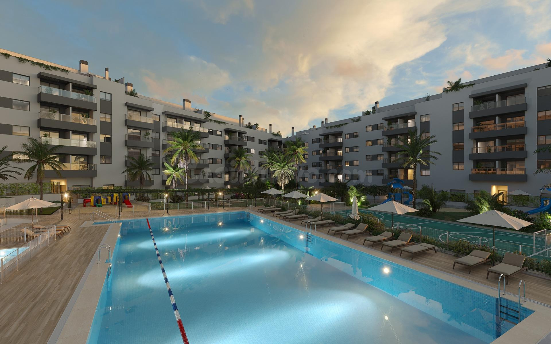 Piso 3 habitaciones 100m² en alquiler - Las lagunas centro