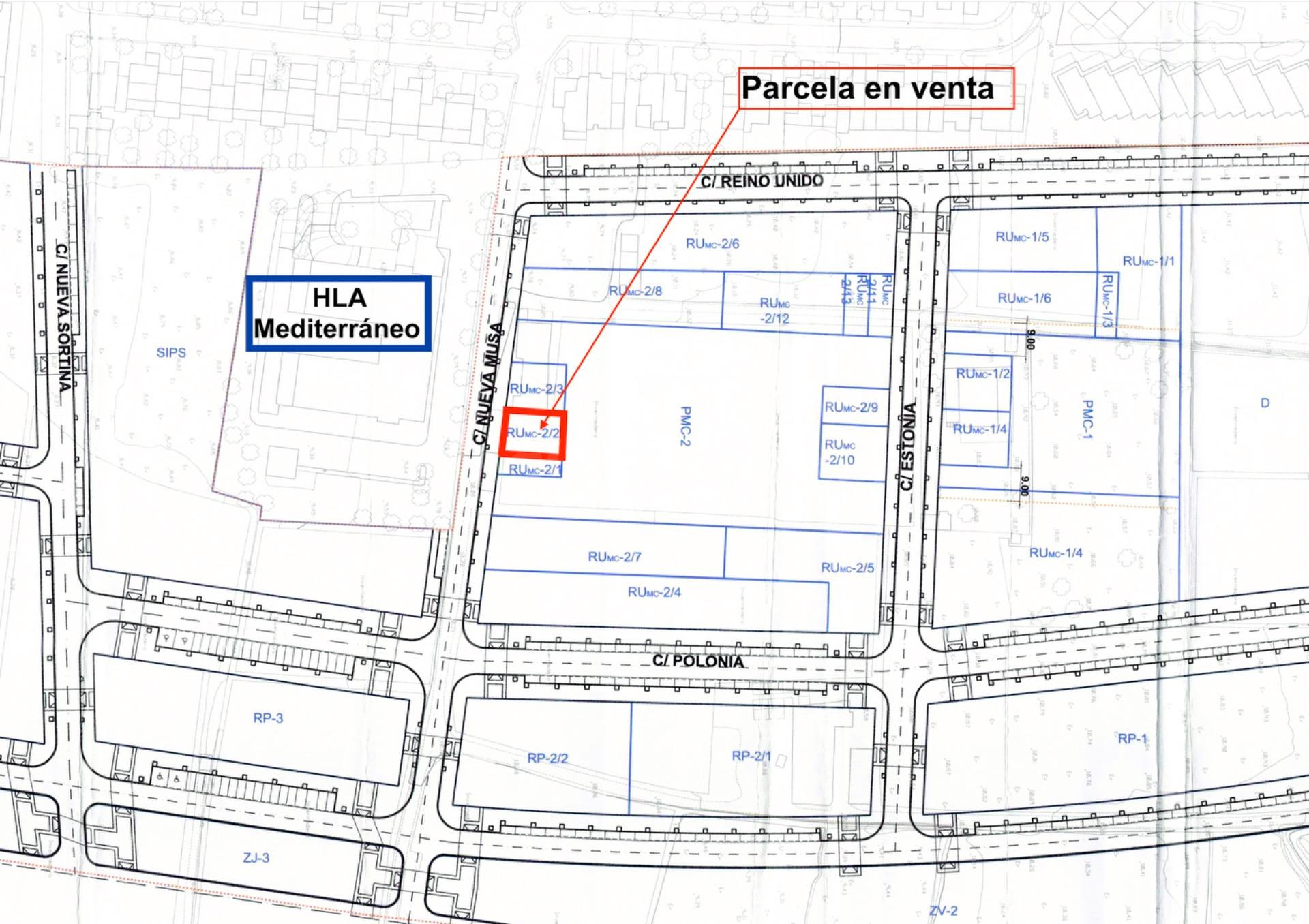 Exclusivo solar en Nueva Almería (Frente a HLA Mediterráneo)