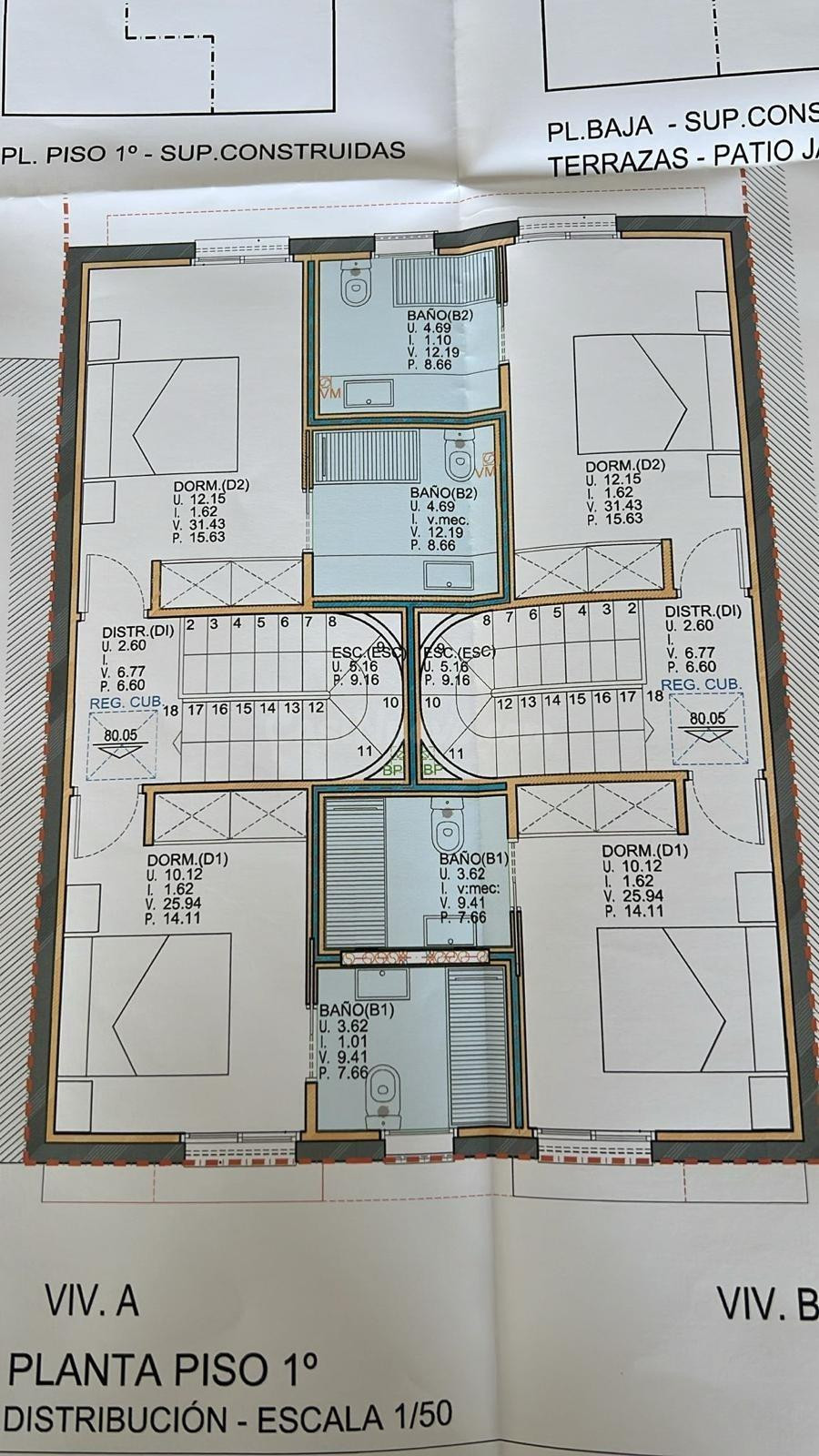 VENTA DE DOS PAREADOS DE OBRA EN NUEVA EN LA VILETA - PALMA - foto 5