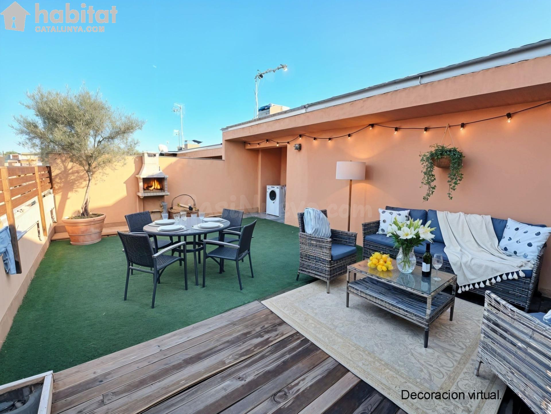 PIERA CENTRO, CASA ADOSADA SEMINUEVA CON TERRAZA DE 40M2 Y P
