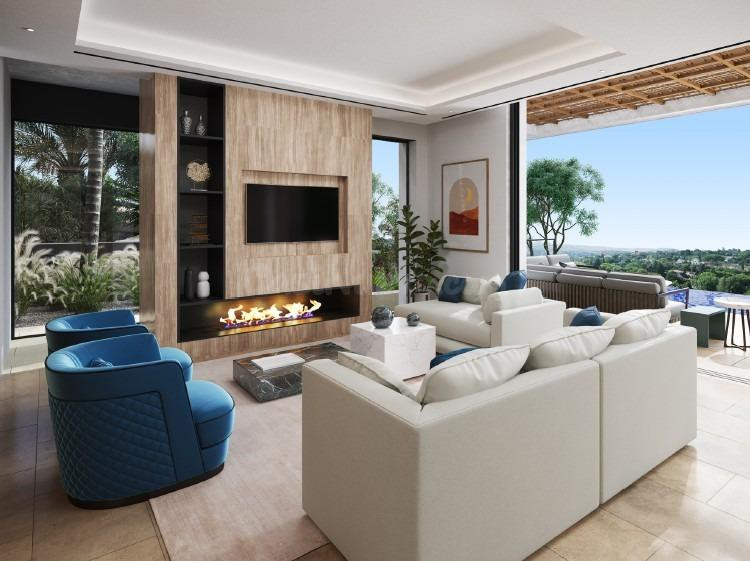 Parcela exclusiva con proyecto de villa de lujo y vistas pan - foto 2