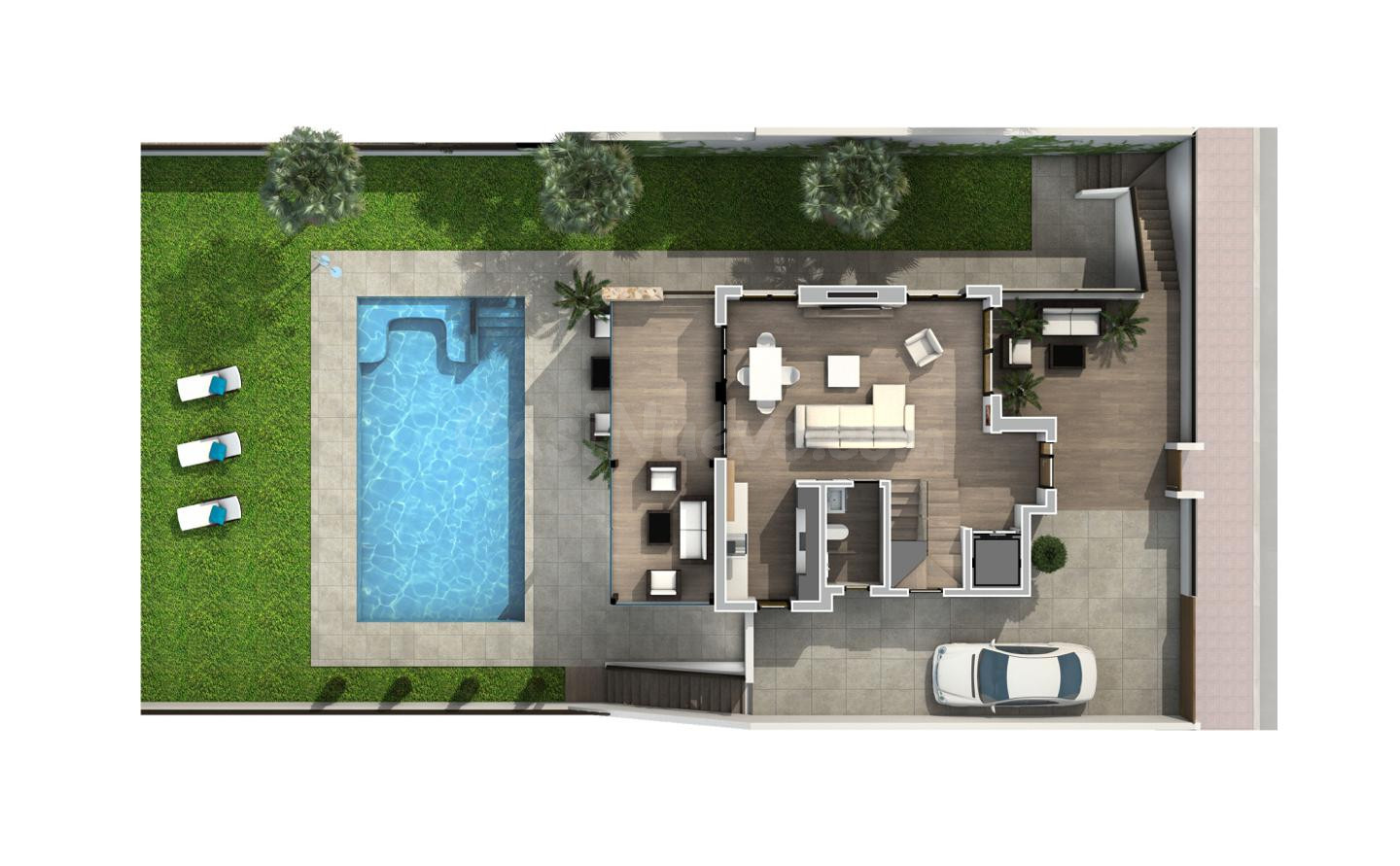 Villa 3 habitaciones 124m² en venta - Campo golf - foto 2