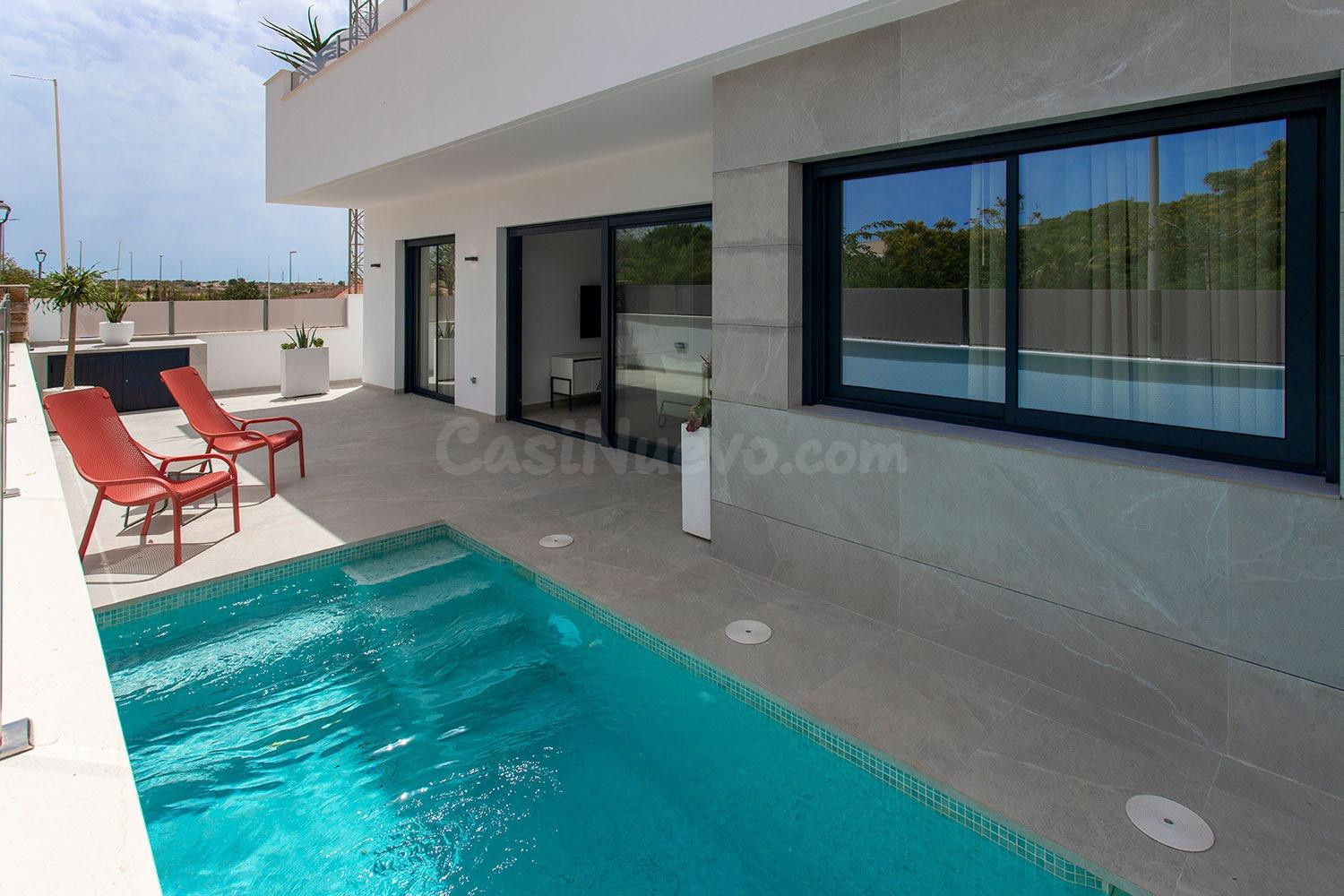 VILLAS PAREADAS EN UNA SOLA PLANTA DE NUEVA CONSTRUCCIÓN EN 