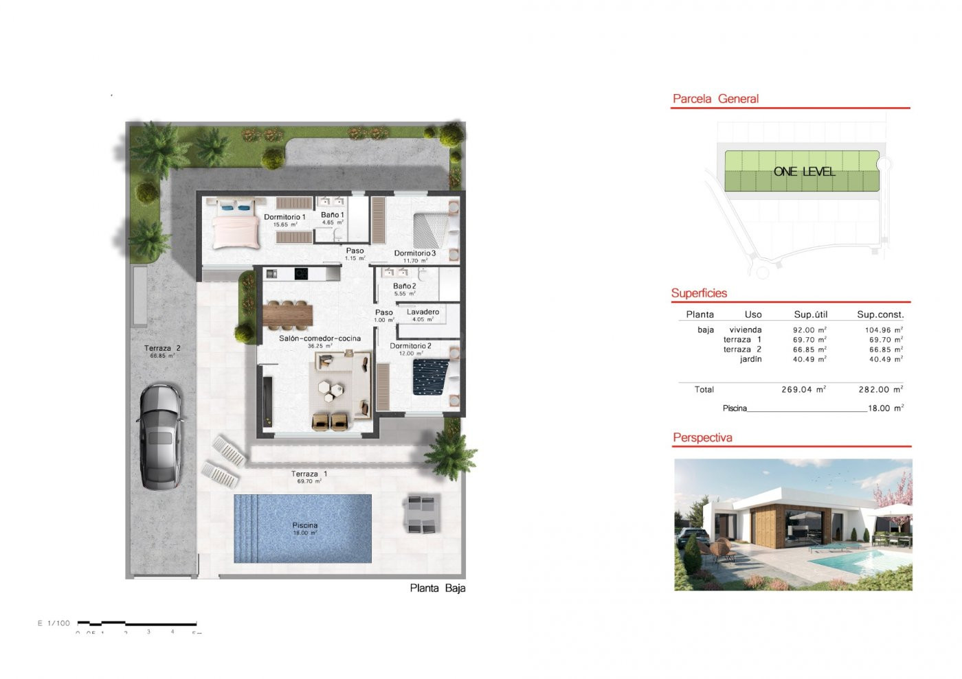 VILLAS DE OBRA NUEVA DE UNA SOLA PLANTA EN CAMPO DE GOLF ALT - foto 4