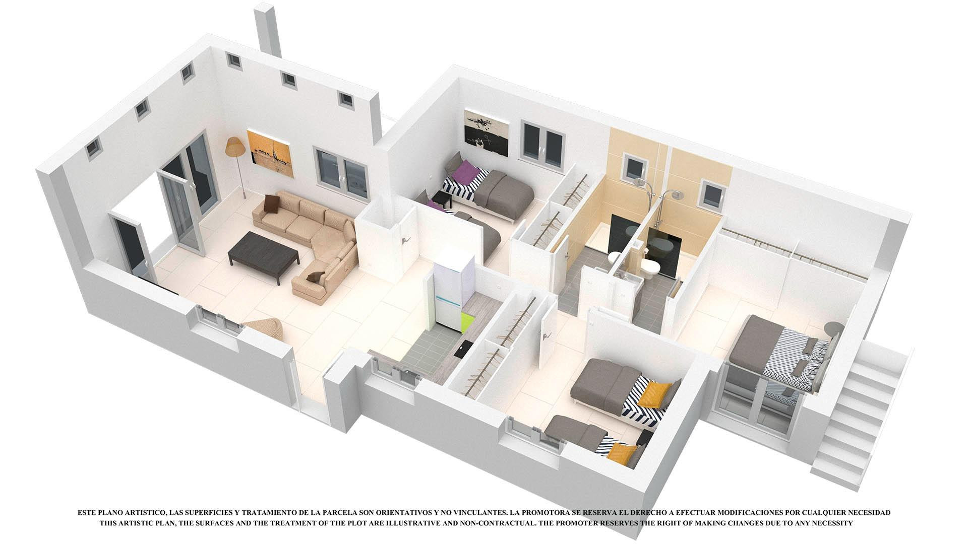 Fantástica villa de 3 dormitorios en una planta con piscina  - foto 5