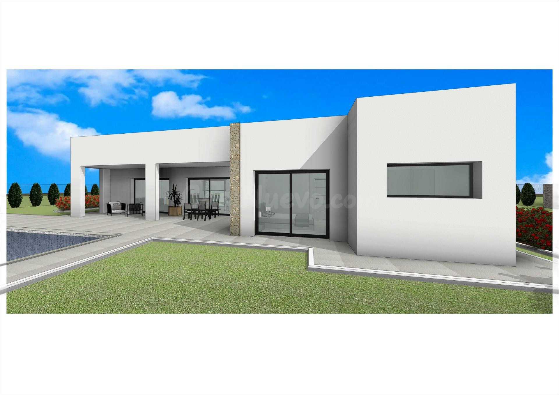 Villa en una sola planta de 3 dormitorios con piscina privad - foto 3