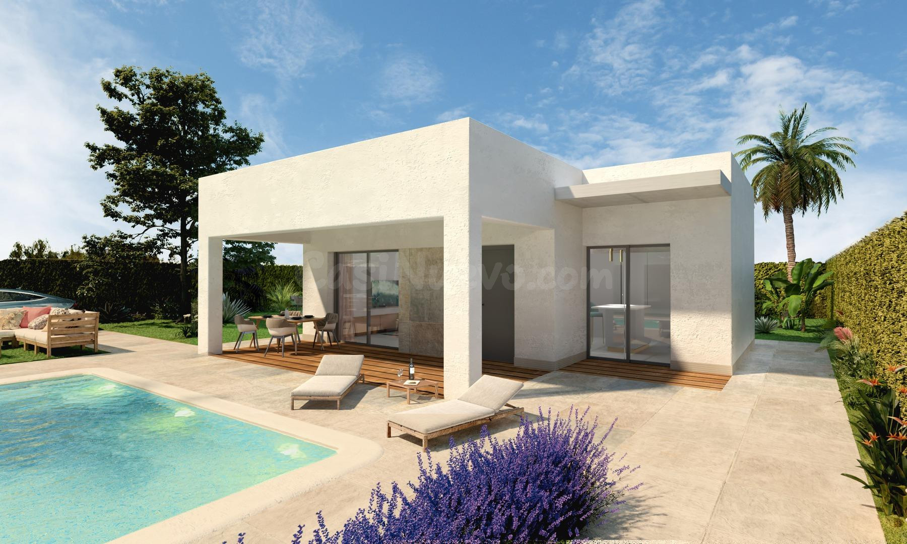 Villa de 3 dormitorios en una planta a la venta en Hondón de - foto 2