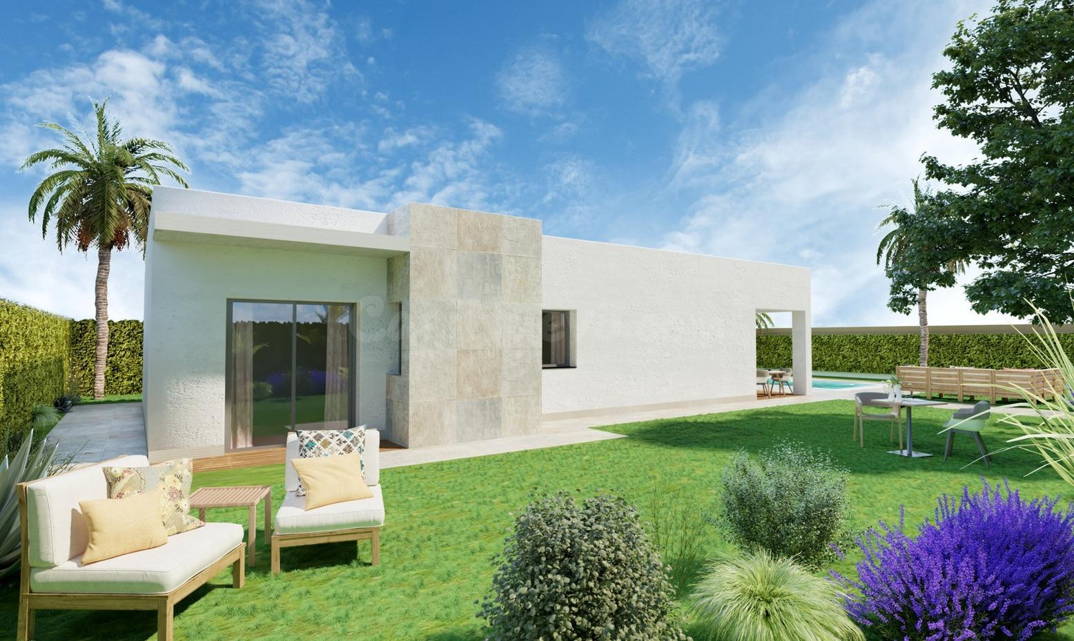 Villa de 3 dormitorios en una planta a la venta en Hondón de - foto 3