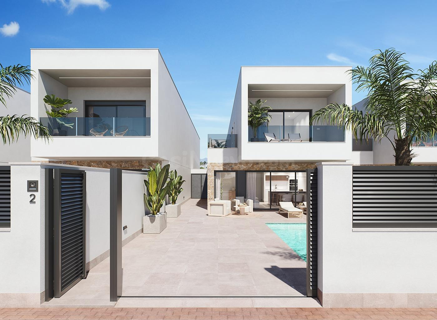 Modernas villas de nueva construcción con piscina privada en - foto 4